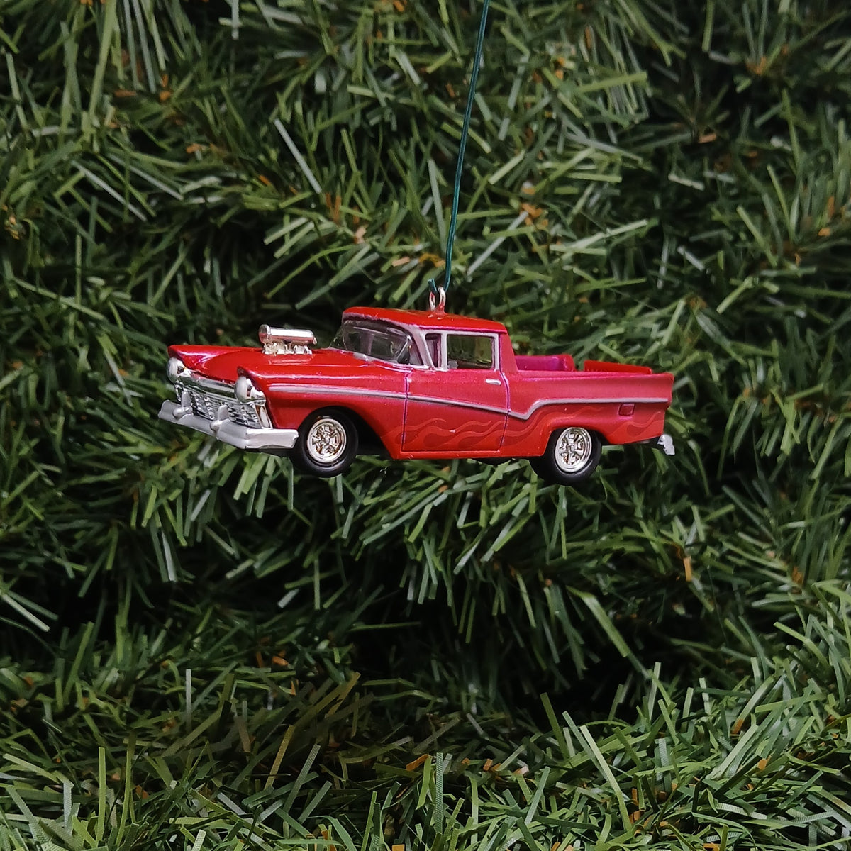 Ford 1957 Ranchero Ornament Christmas Gift Unique Car Xmas Tree Decoration Red