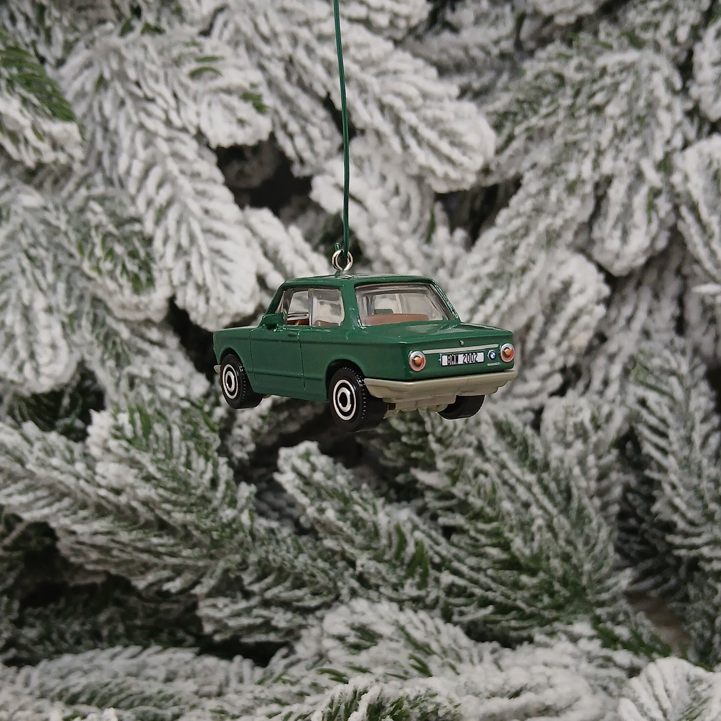 BMW Ornament Christmas Gift 1969 Model 2002 Unique Car Xmas Tree Decoration Green