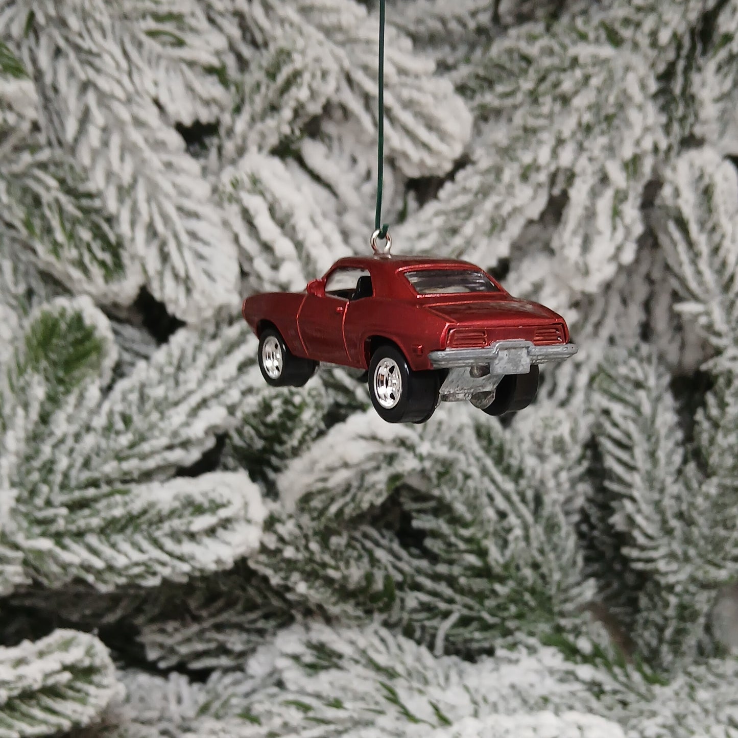 Pontiac 1969 Firebird Ornament Christmas Gift Xmas Tree Decoration Dark Red