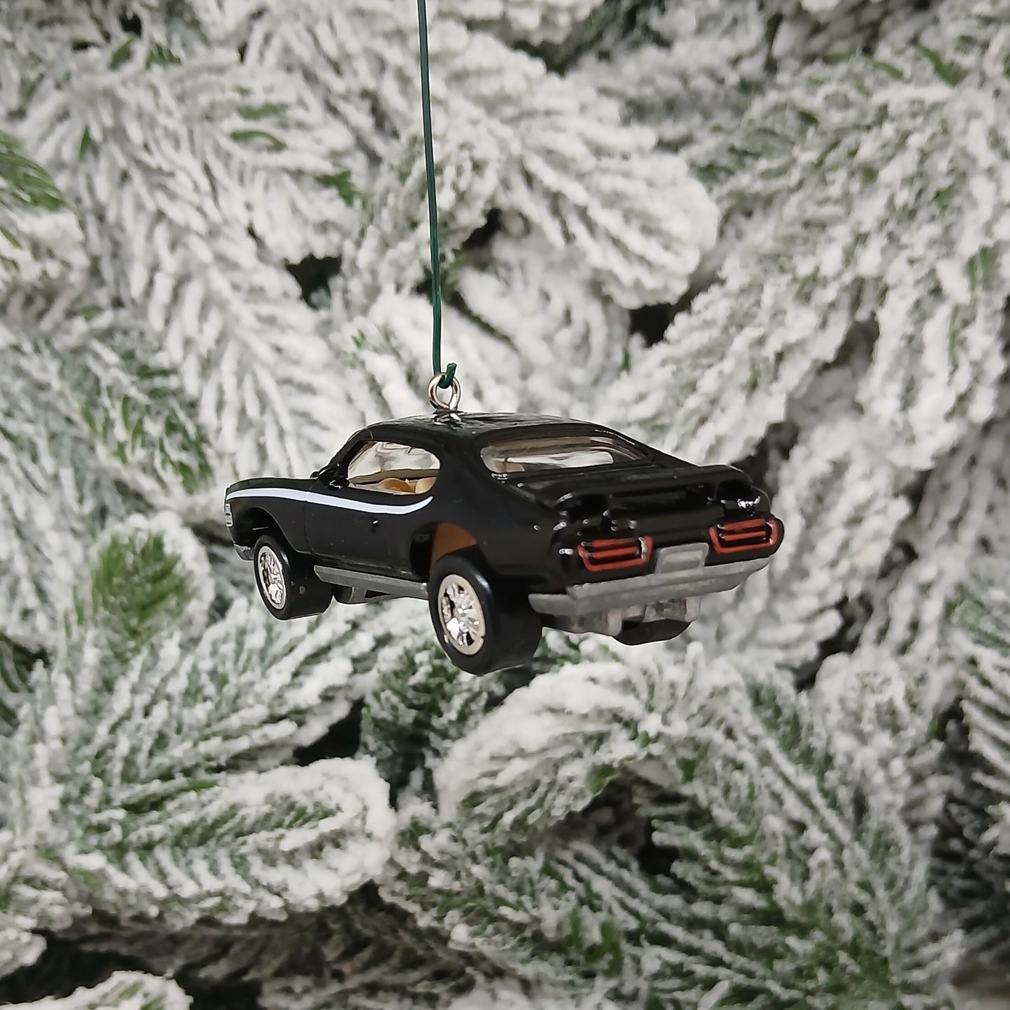 PONTIAC GTO JUDGE 1969 Ornament Christmas Tree Decoration Xmas Gift Black