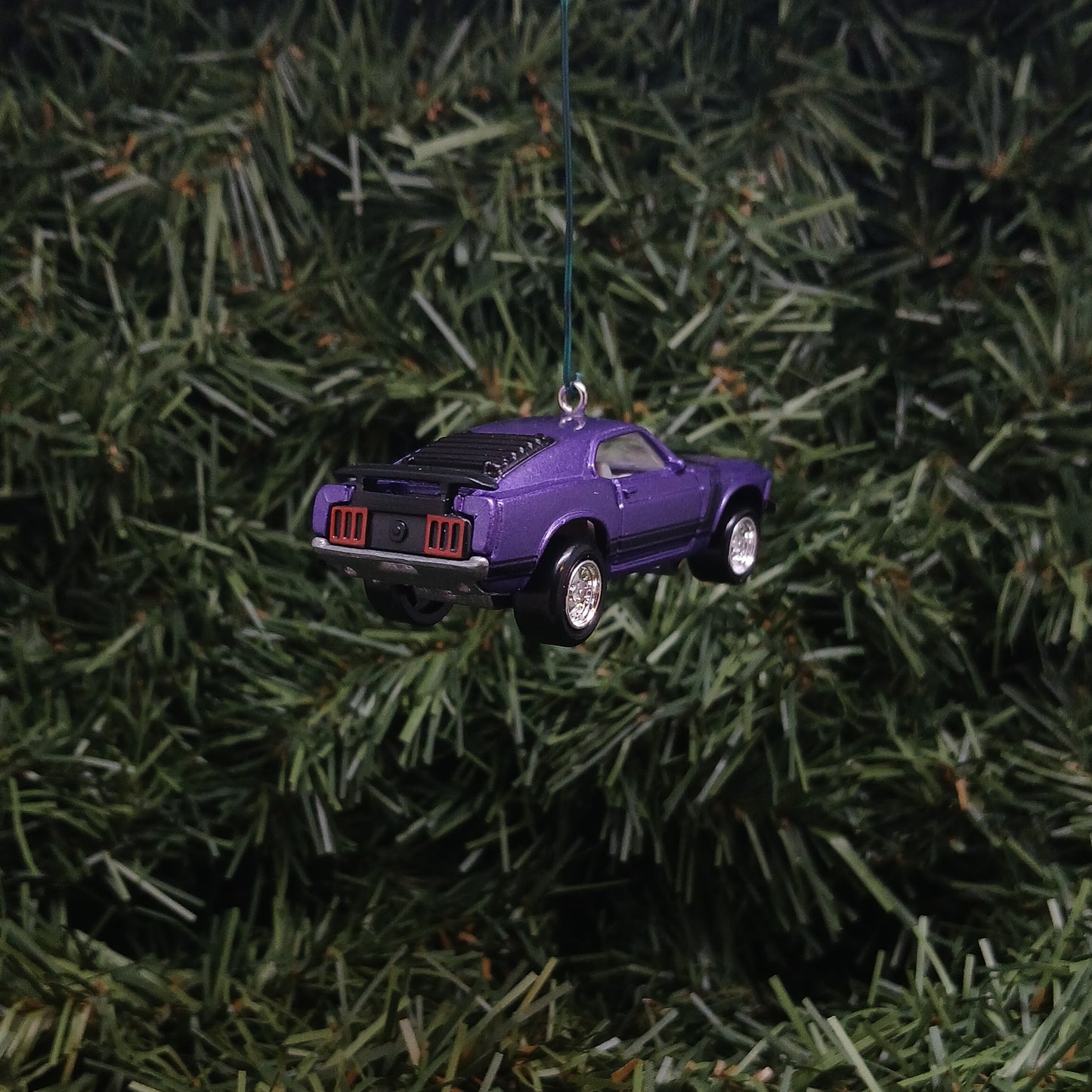 Ford 1970 Mustang Ornament Christmas Gift Boss 302 Xmas Tree Decoration Purple