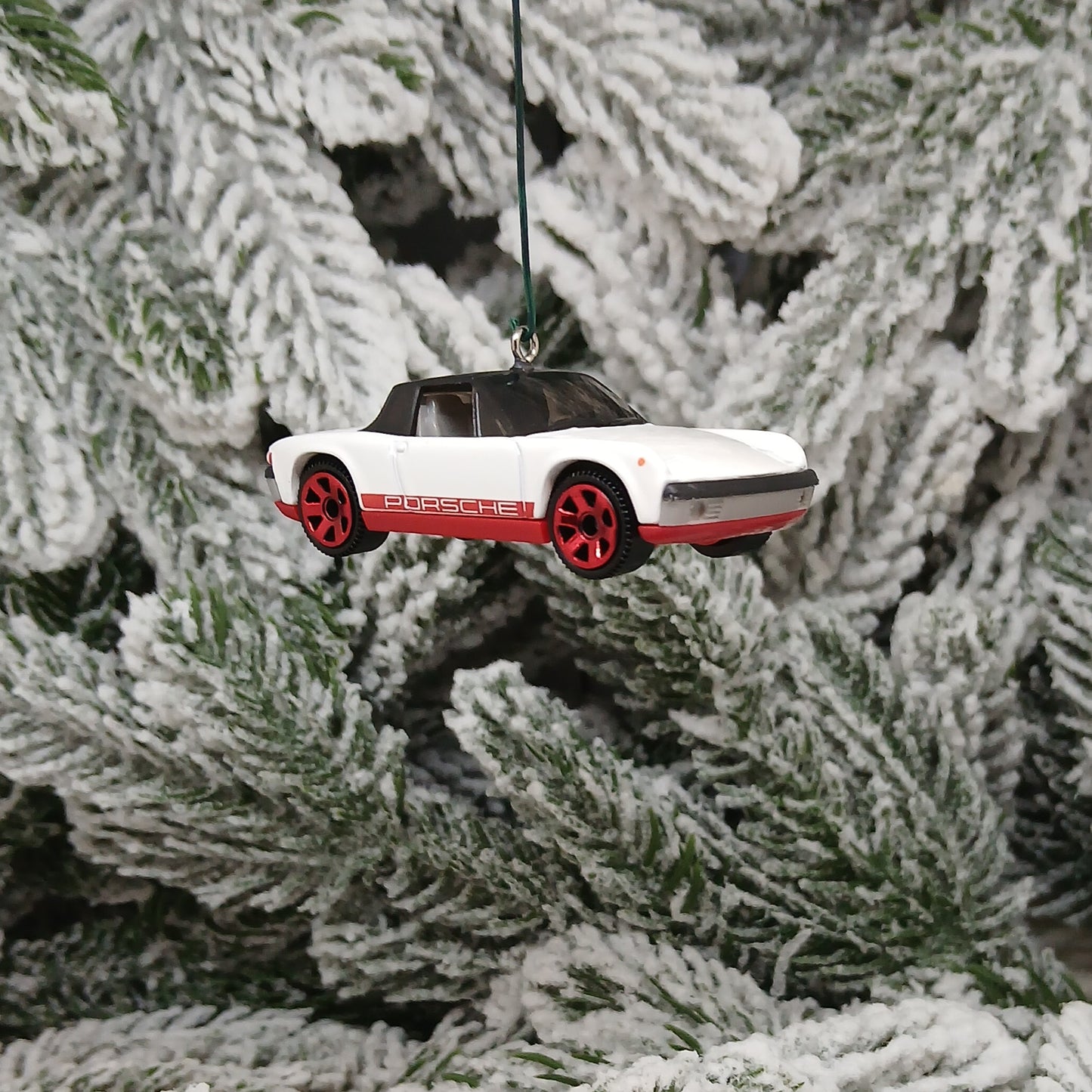 Porsche 914 1971 Ornament Christmas Tree Decoration Unique Gift Red Orange White