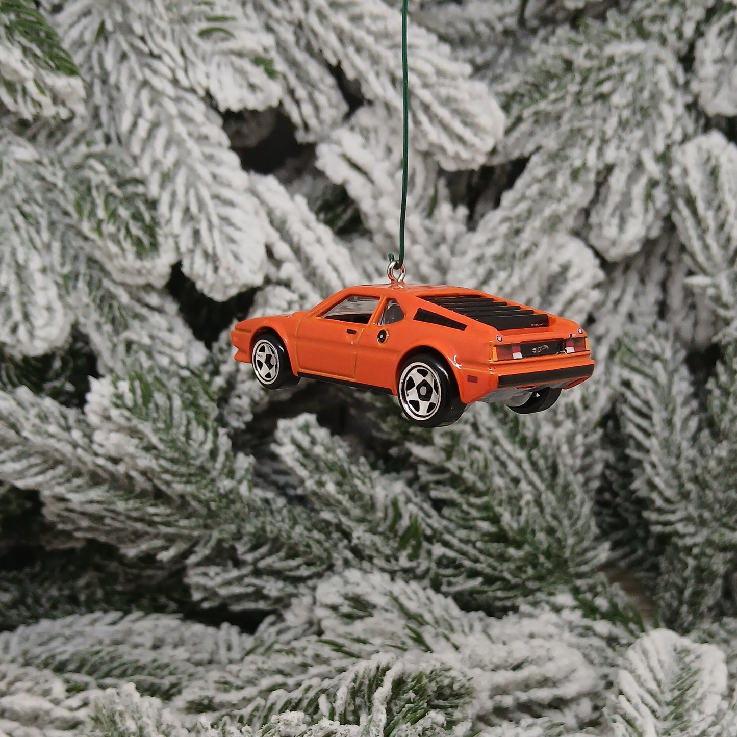 BMW 1982 M1 Ornament Christmas Gift Unique Car Xmas Tree Decoration Orange