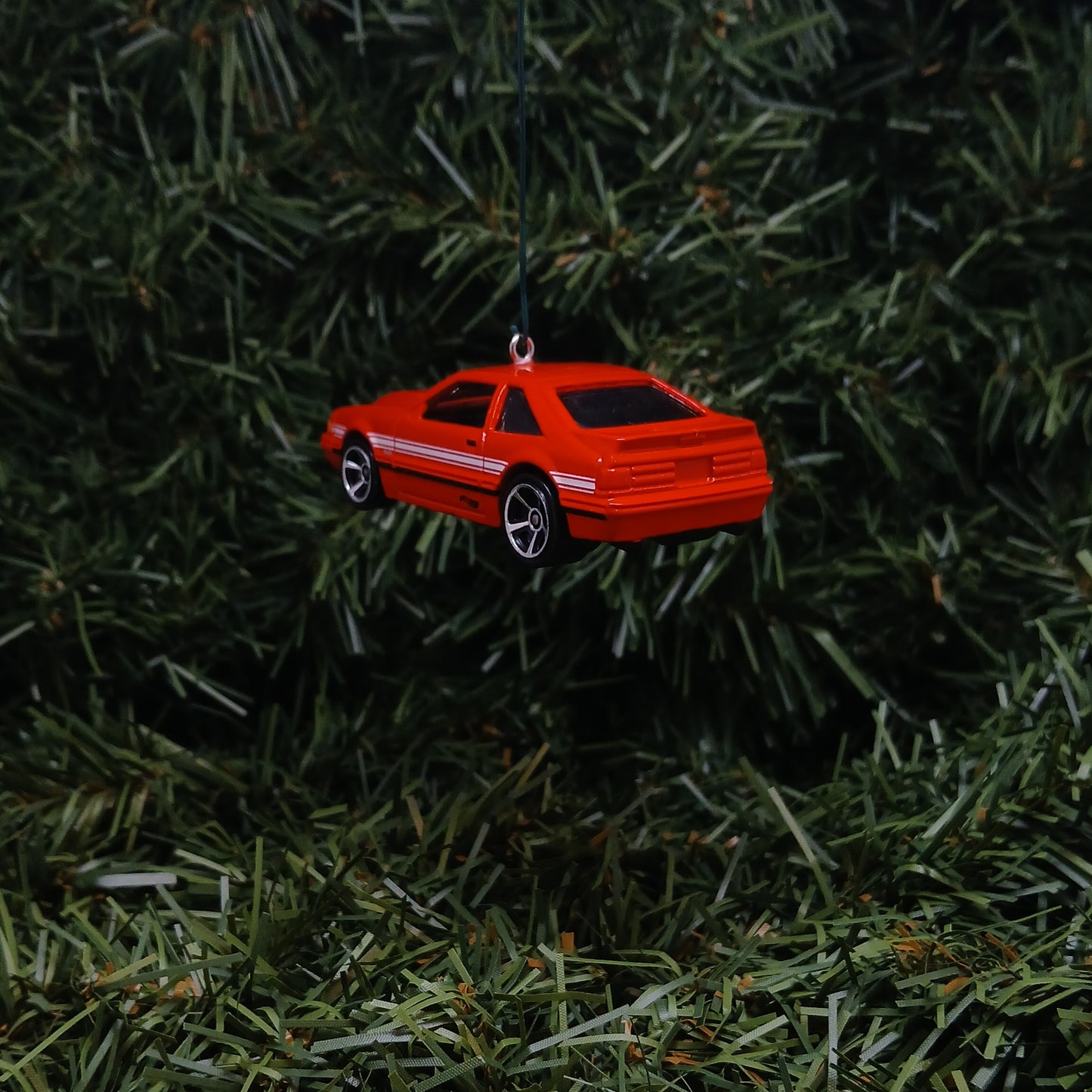 Ford 1992 Mustang Christmas Ornament Unique Xmas Gift Idea 1987-1993 Red