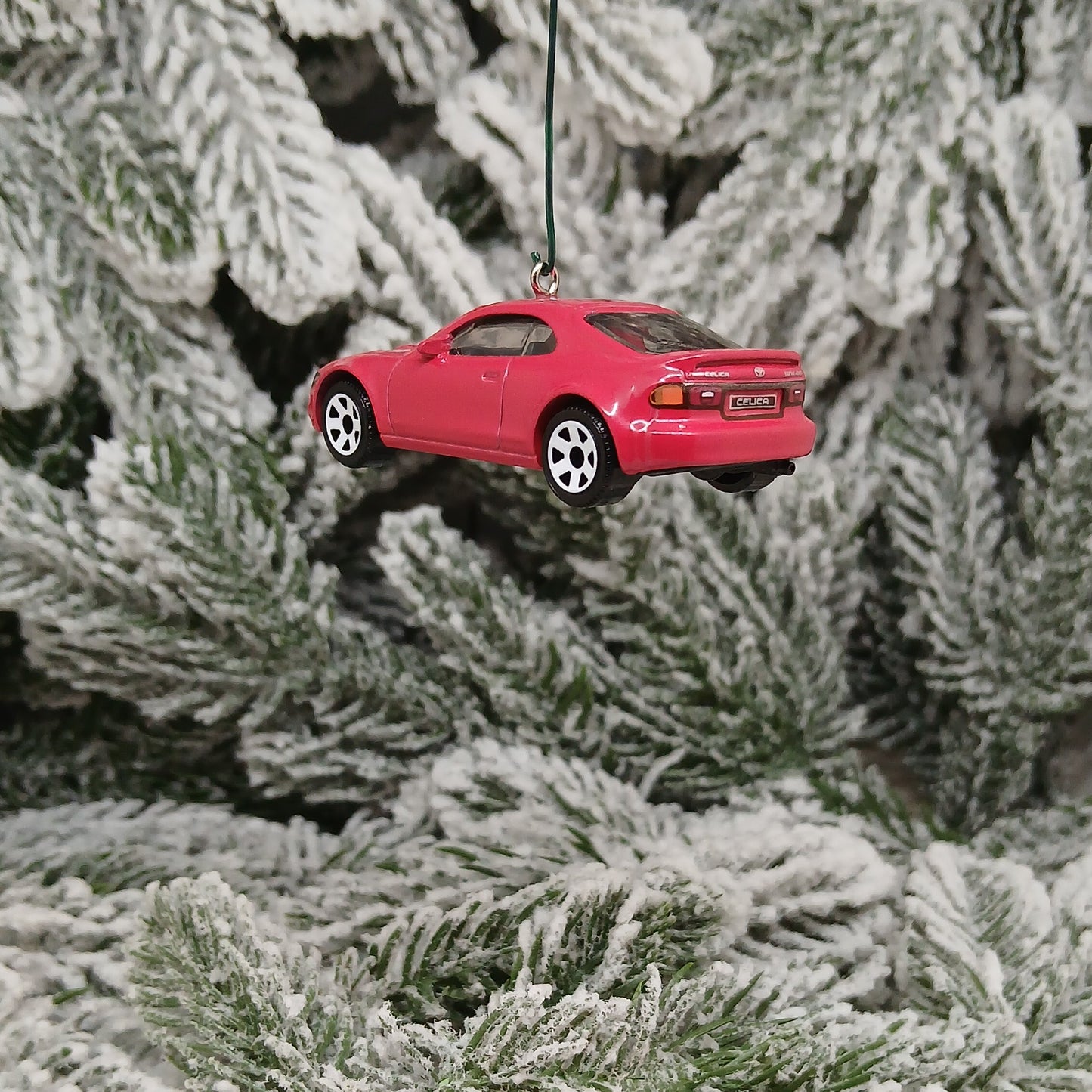 TOYOTA 1993 CELICA Ornament Christmas Gift Xmas Tree Decoration Red 1992