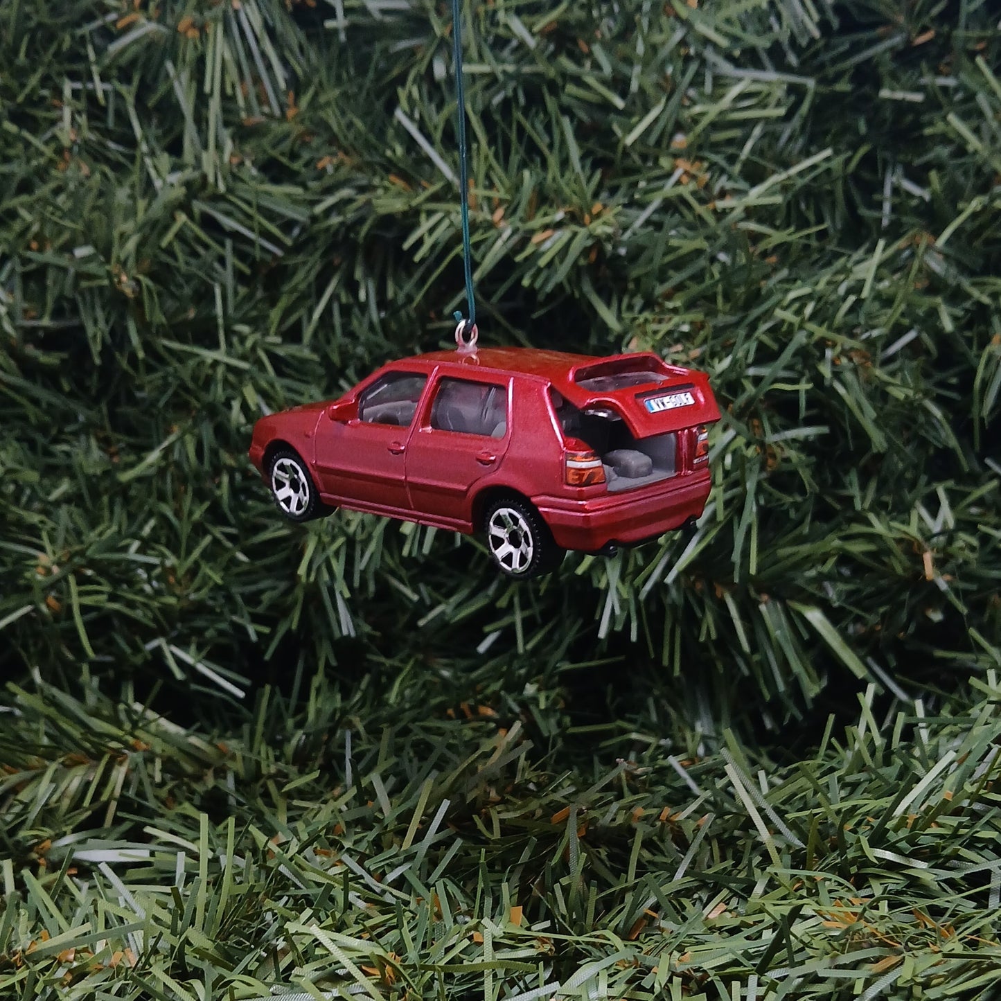 VW Golf 1995 MK3 Ornament Christmas Gift Idea Volkswagen Xmas Tree Decoration Red Licensed (Copy) (Copy)