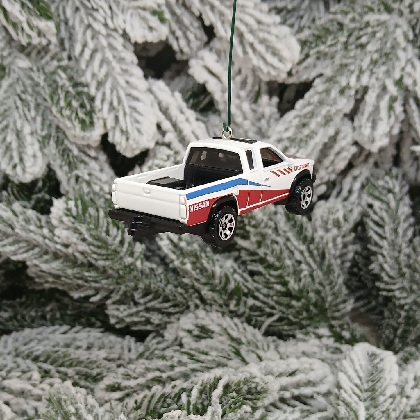 NISSAN Hardbody Truck Ornament Christmas Tree Gift Decoration 1986-1997 Teal White
