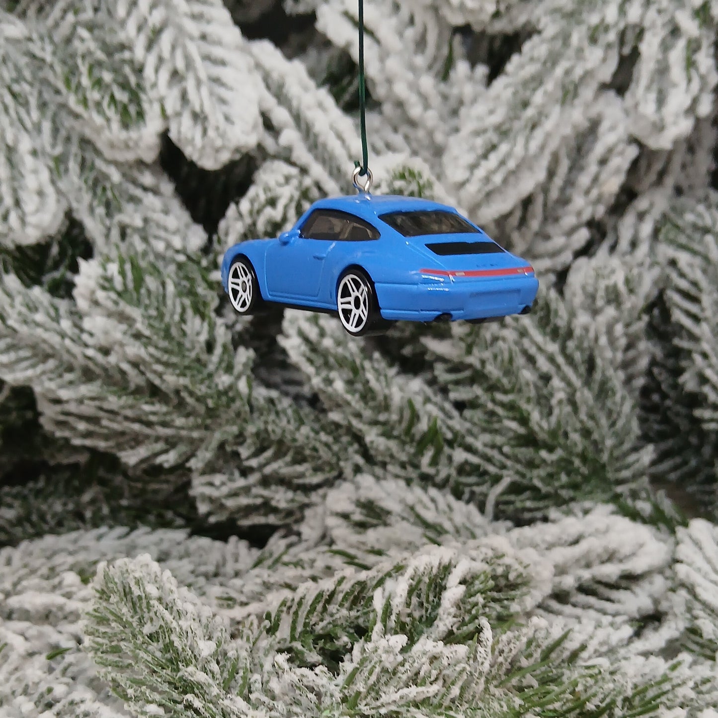 Porsche 911 Carrera Ornament Christmas Tree Decoration Unique Gift 1996 Blue