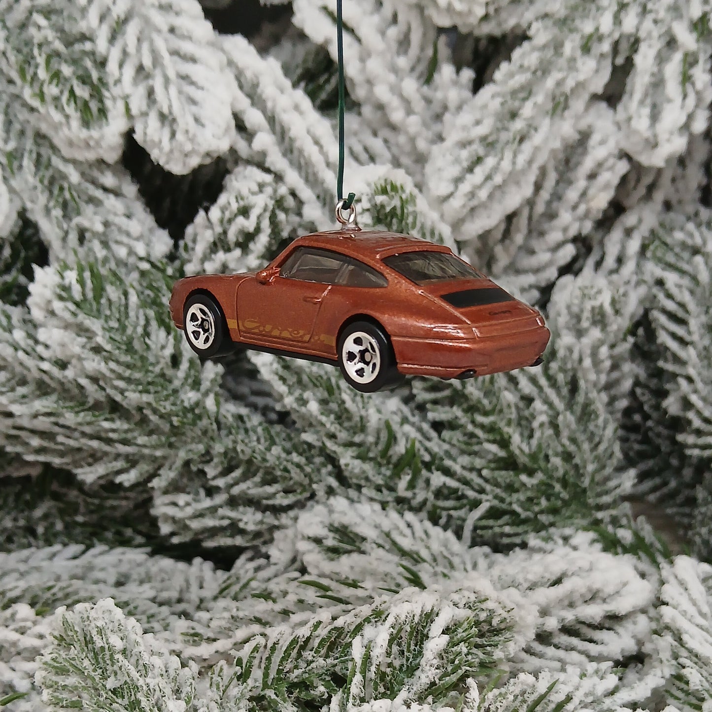 Porsche 911 Carrera Ornament Christmas Tree Decoration Unique Gift 1996 Brown