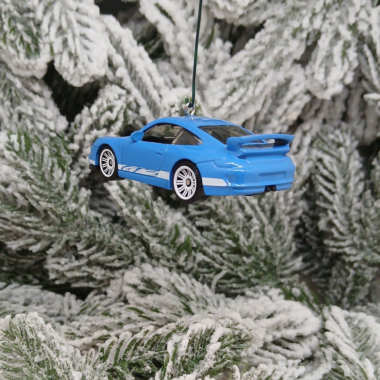Porsche 911 GT3 Ornament Christmas Tree Decoration Unique Gift Idea 2007 Blue