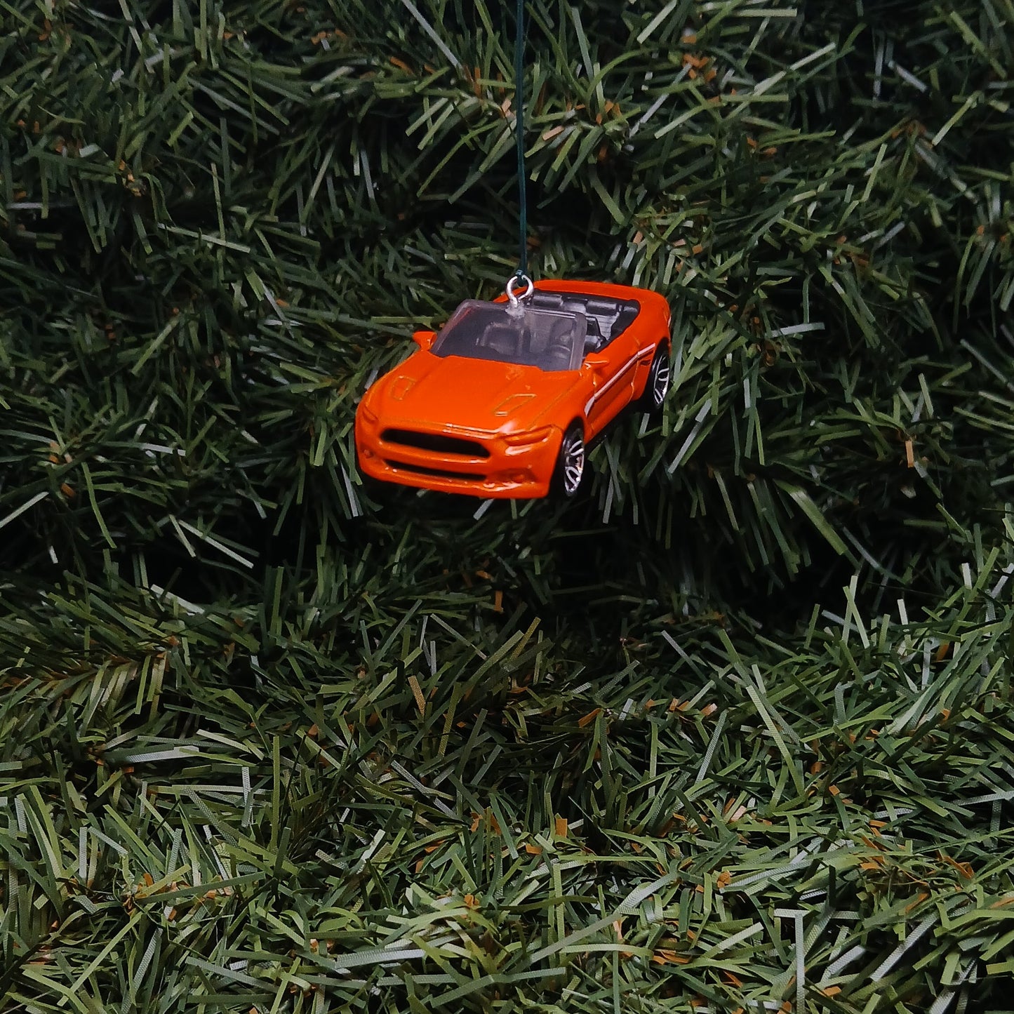 Ford Mustang 2015 Christmas Ornament Xmas Tree Decoration Gift Idea Orange Convertible