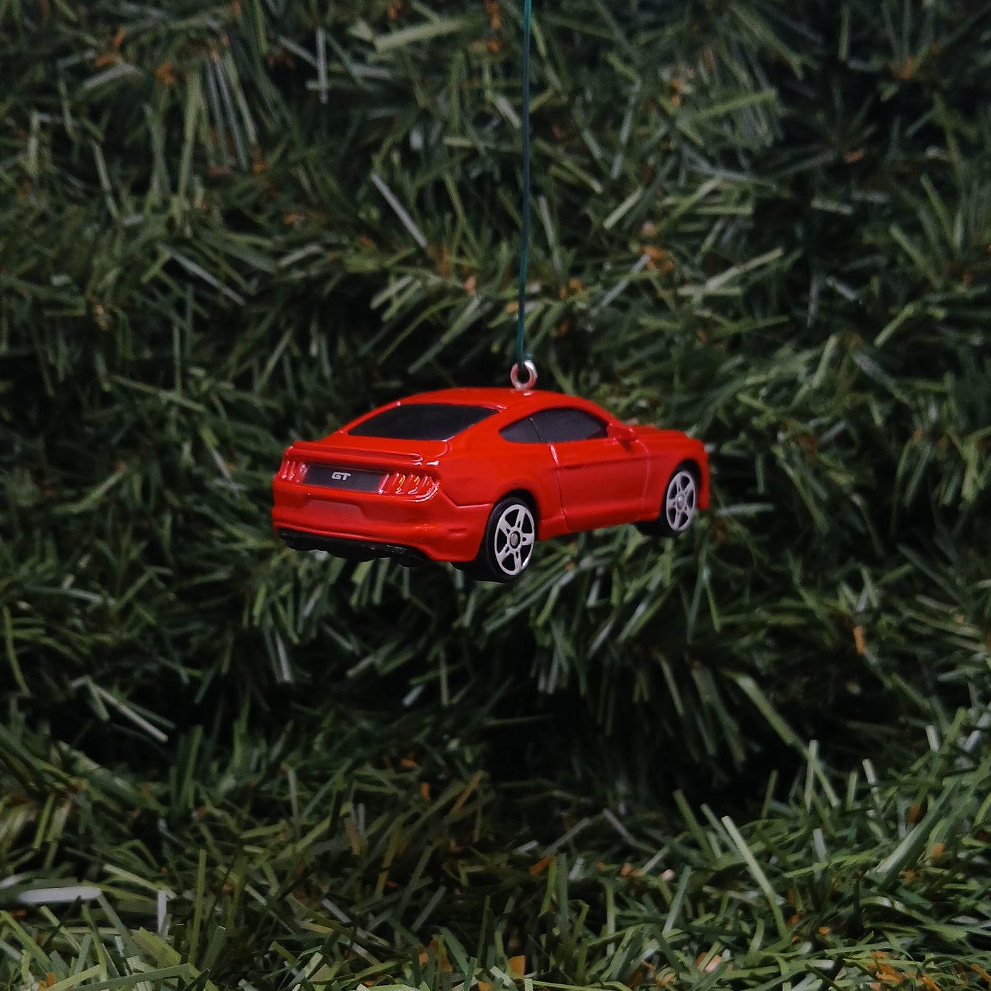 Ford Mustang 2015 GT Christmas Ornament Unique Xmas Tree Decoration Gift Idea Red
