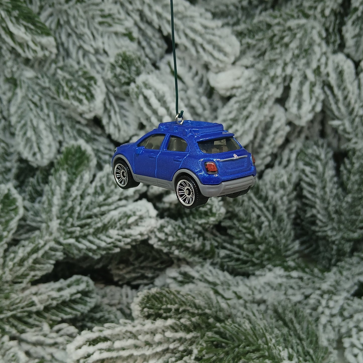 Fiat 2016 500X Ornament Christmas Gift Xmas Tree Decoration Blue White Orange