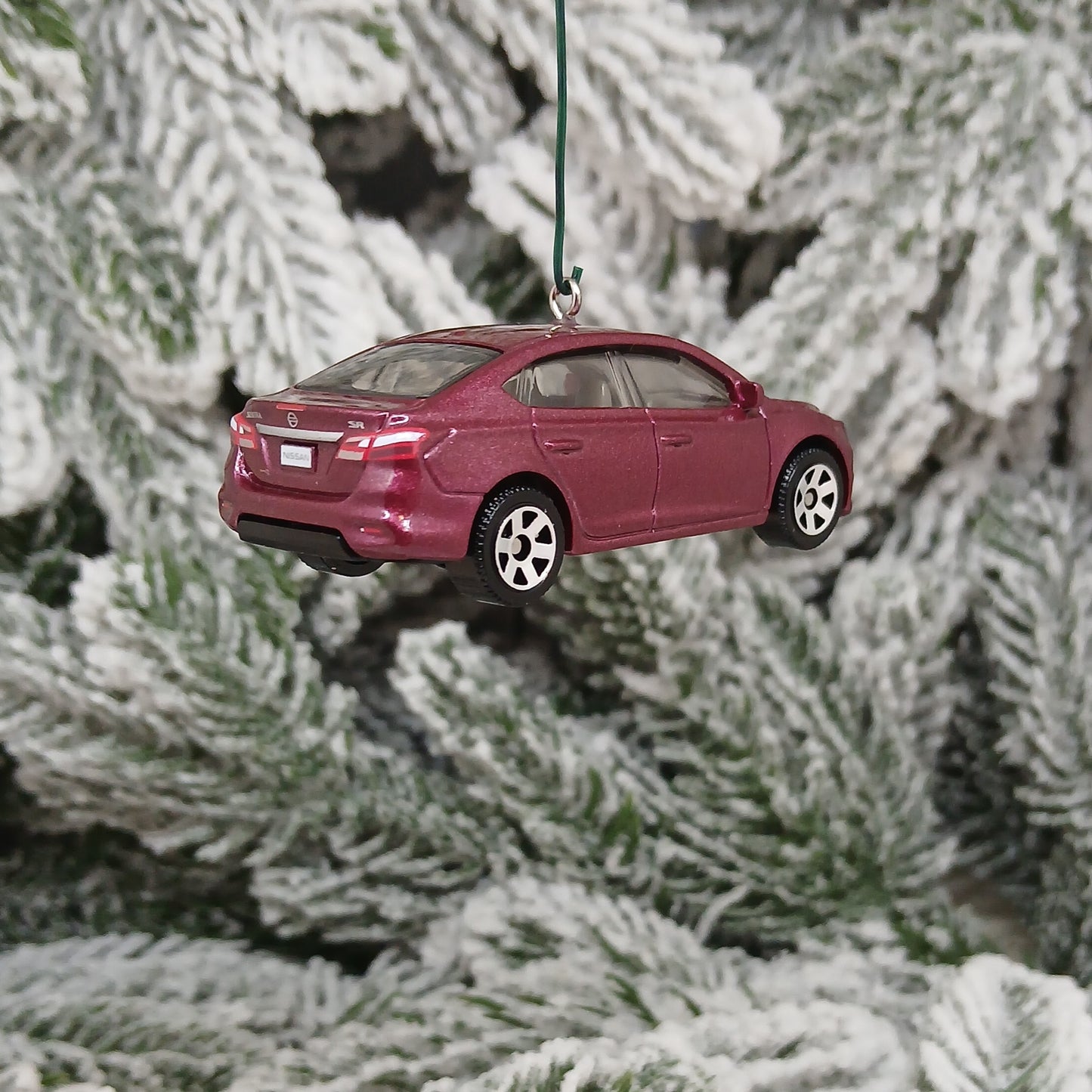 NISSAN SENTRA Christmas Ornament Unique Gift Car Xmas Tree Decoration 2016-2019 Red