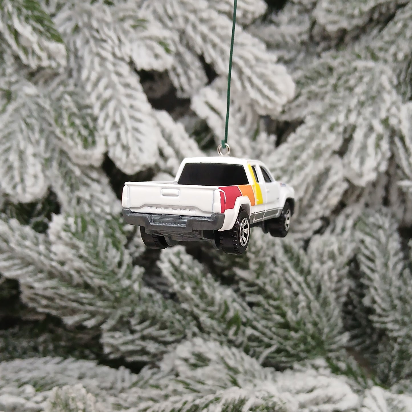 TOYOTA TACOMA Ornament 2016 Christmas Tree Decoration Gift Idea Pickup Truck White