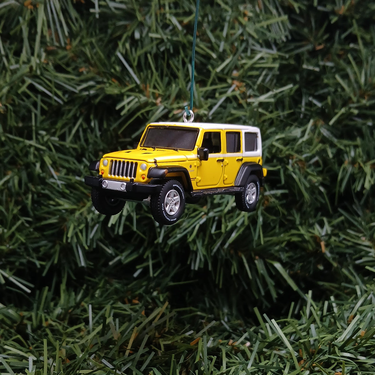 JEEP Wrangler Ornament Christmas Gift Xmas Decoration 4x4 2017 Acid Yellow 4 door
