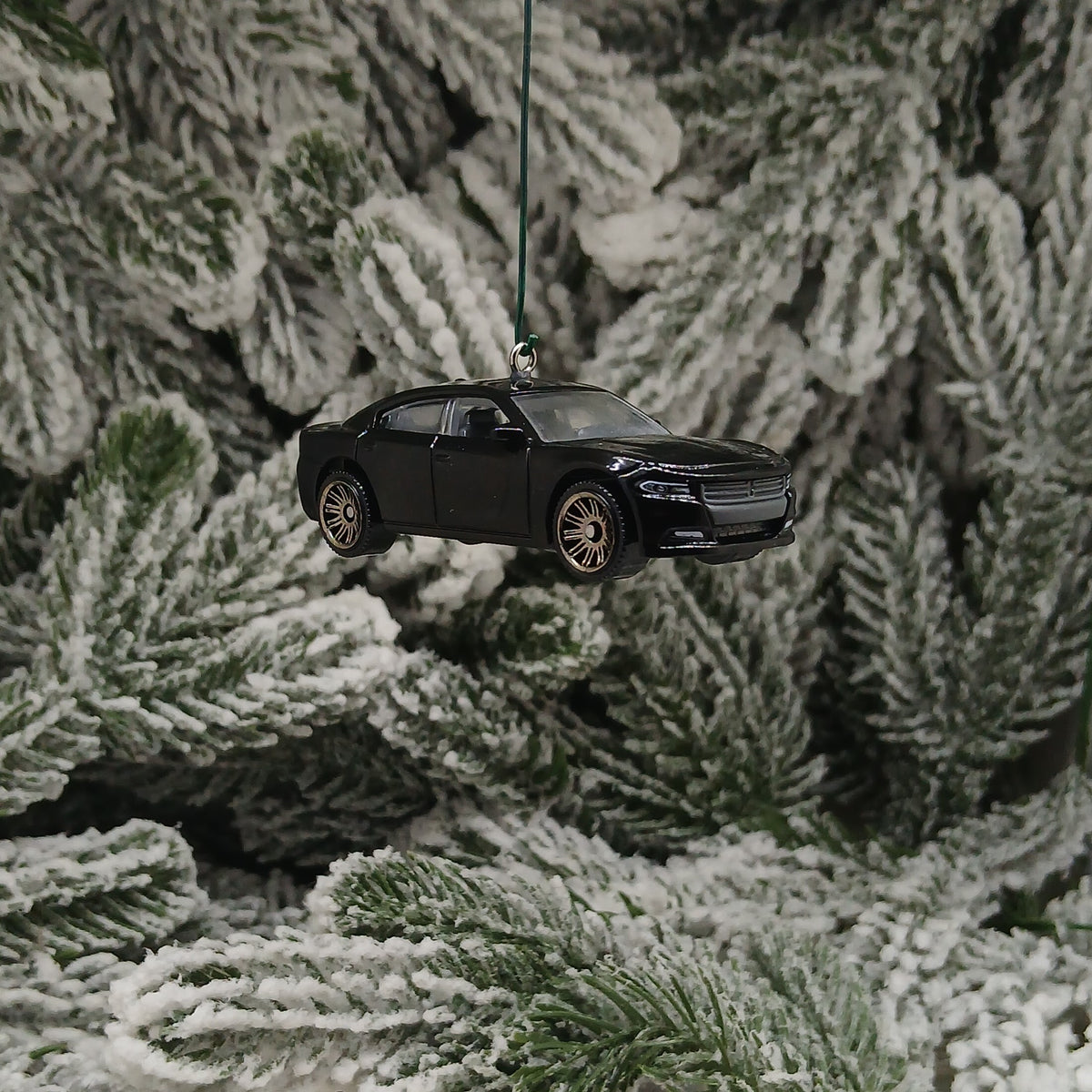 DODGE 2018 CHARGER Ornament Christmas Gift Xmas Tree Decoration Black 2015 - 2023