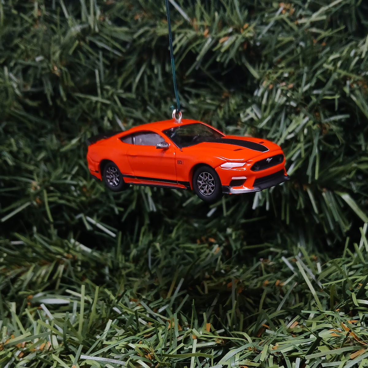 Ford Mustang Ornament 2021 Mach 1 Christmas Gift Xmas Tree Decoration Red Great Detail