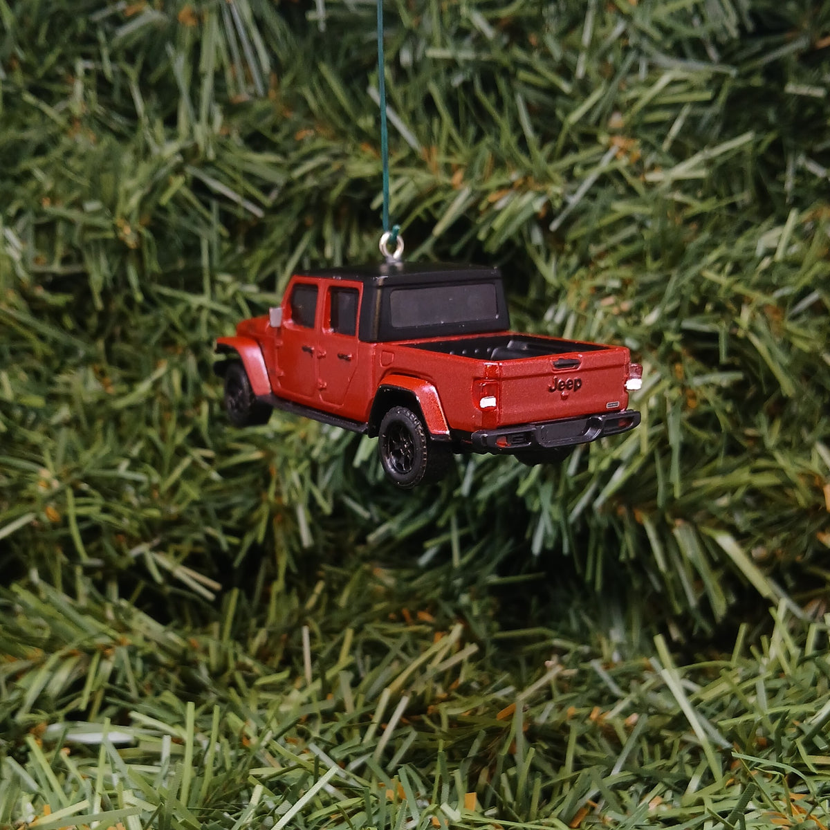 JEEP GLADIATOR Ornament Christmas Gift Idea Xmas Decoration 4x4 SUV 2020-2026 Dark Red