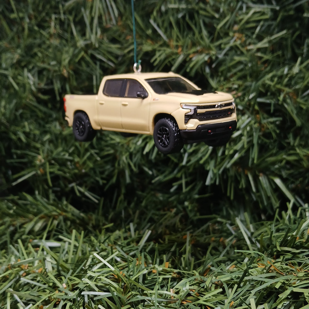 Chevy Silverado Ornament Christmas Gift 2023 LT Trail Boss Chevrolet Truck Xmas Decoration Sand Dune