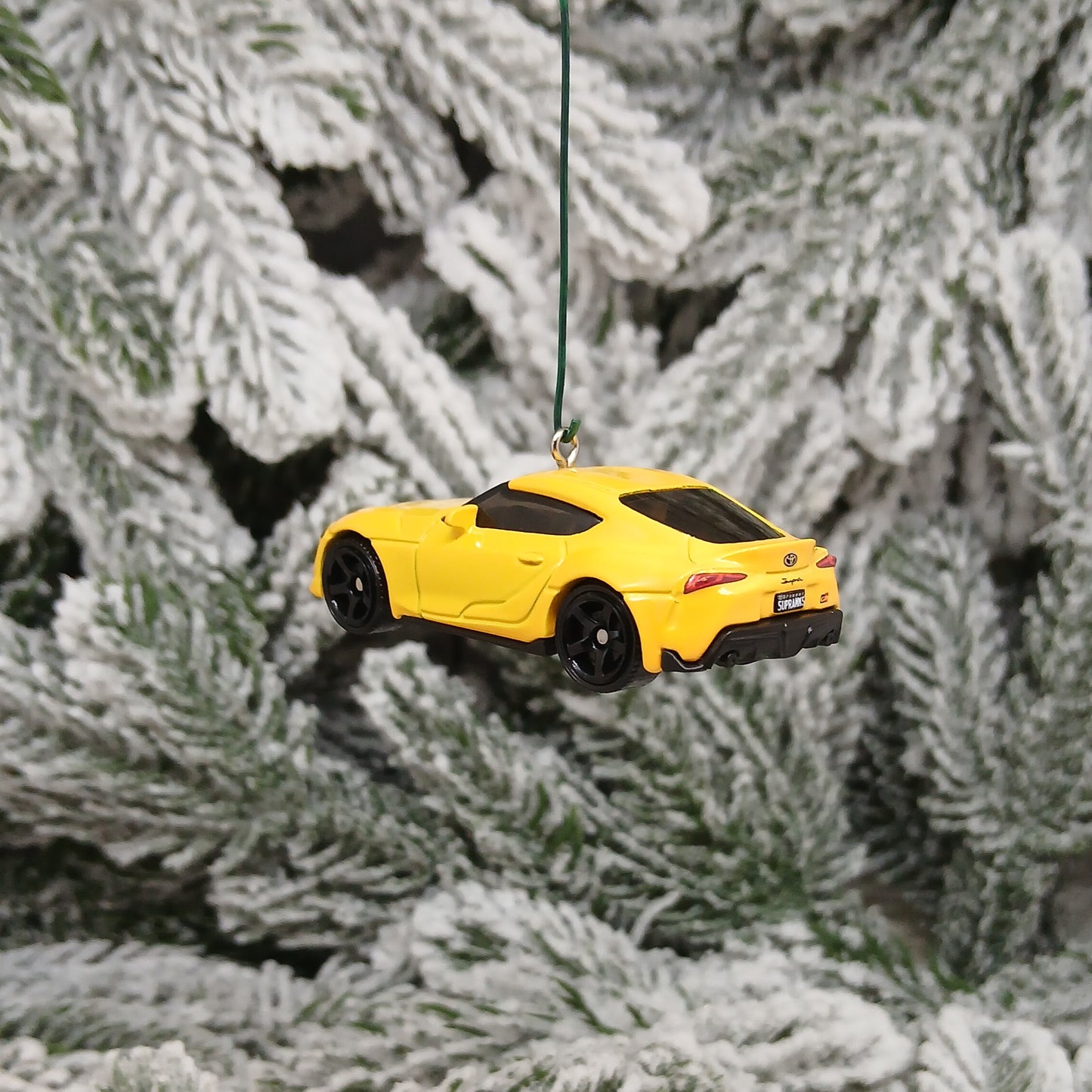TOYOTA 2023 GR SUPRA Ornament Christmas Tree Decoration Gift 2020-2025 Yellow