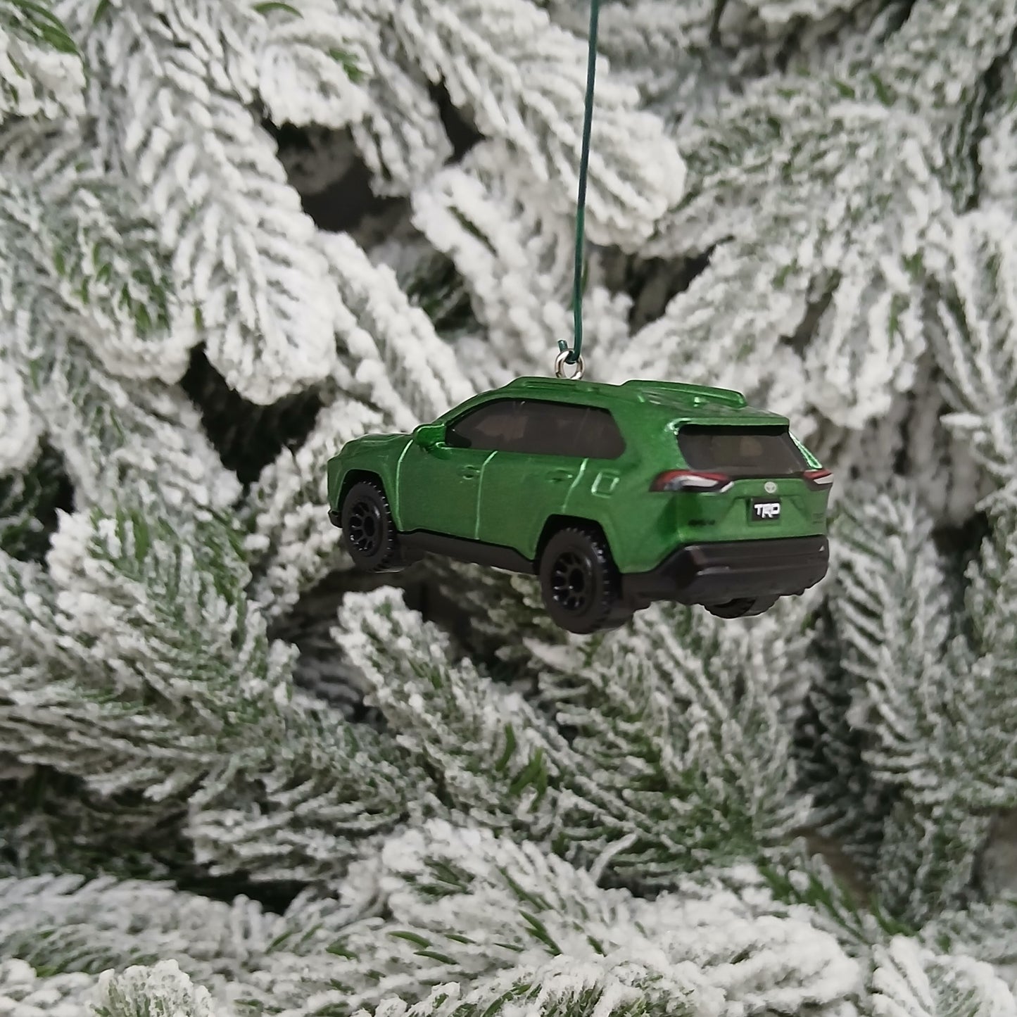 TOYOTA RAV4 Ornament Christmas Tree Gift Decoration Rav 4 2023 TRD SUV Green 2022 2024