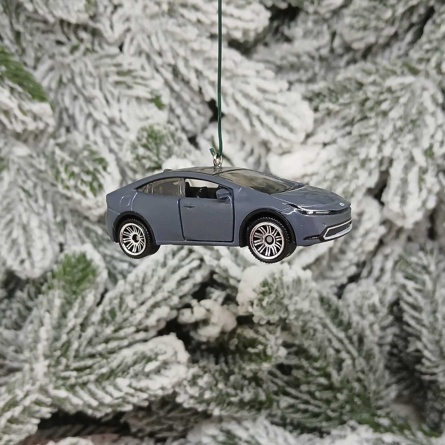TOYOTA Prius Prime Ornament 2023 Christmas Decoration Unique Gift Idea 2024 2025 Gray Grey