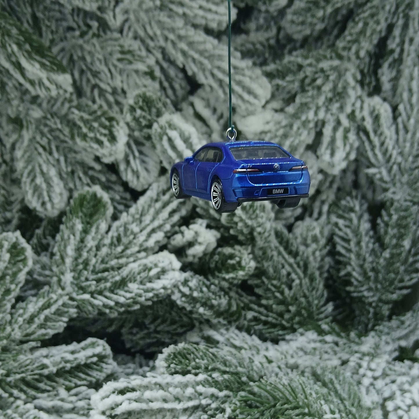 BMW 2024 7 Series Ornament Christmas Gift Unique Car Xmas Decoration 2022 2023 Blue