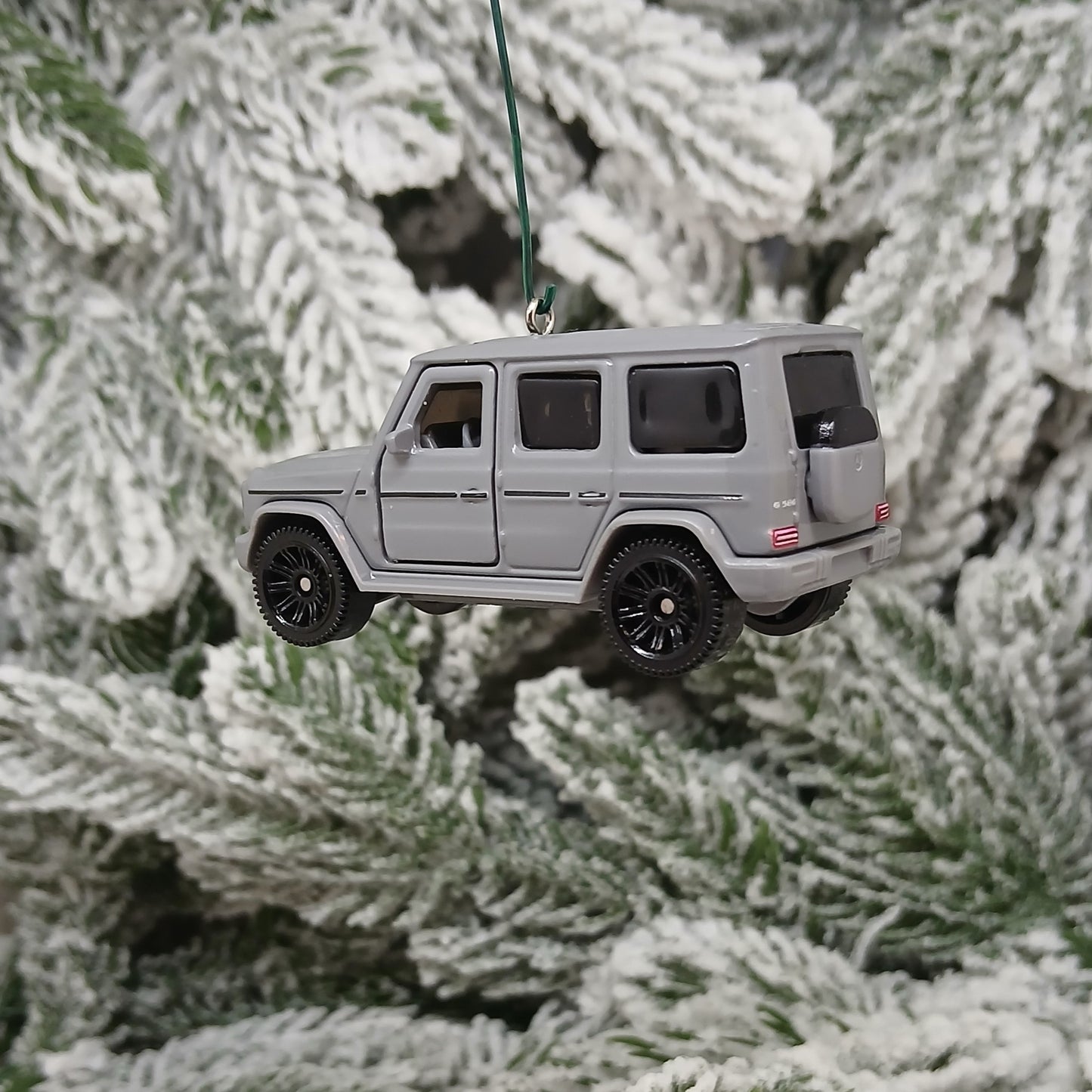Mercedes Benz Ornament 2024 G 580 Christmas Tree Gift Unique Decoration Gray SUV