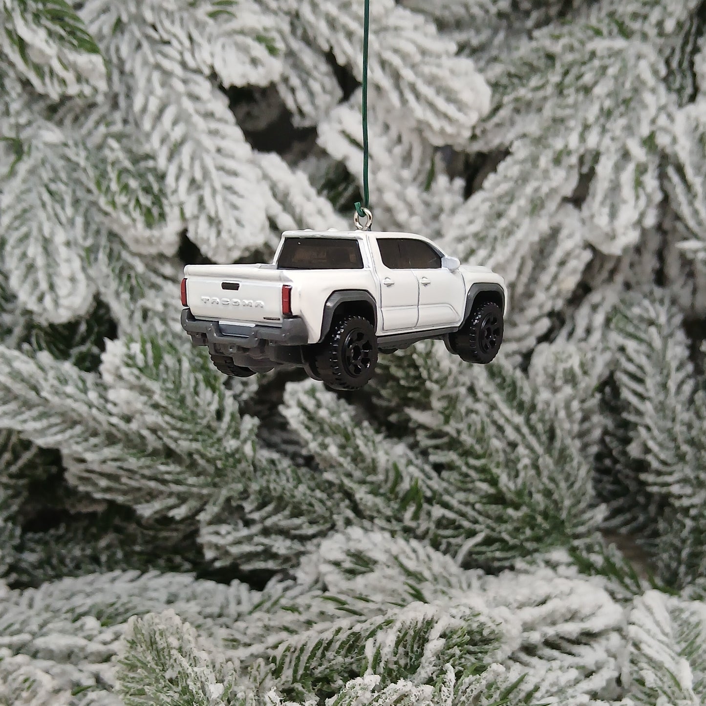 TOYOTA TACOMA Ornament 2024 Christmas Gift Tree Decoration Truck 2025 2026 White