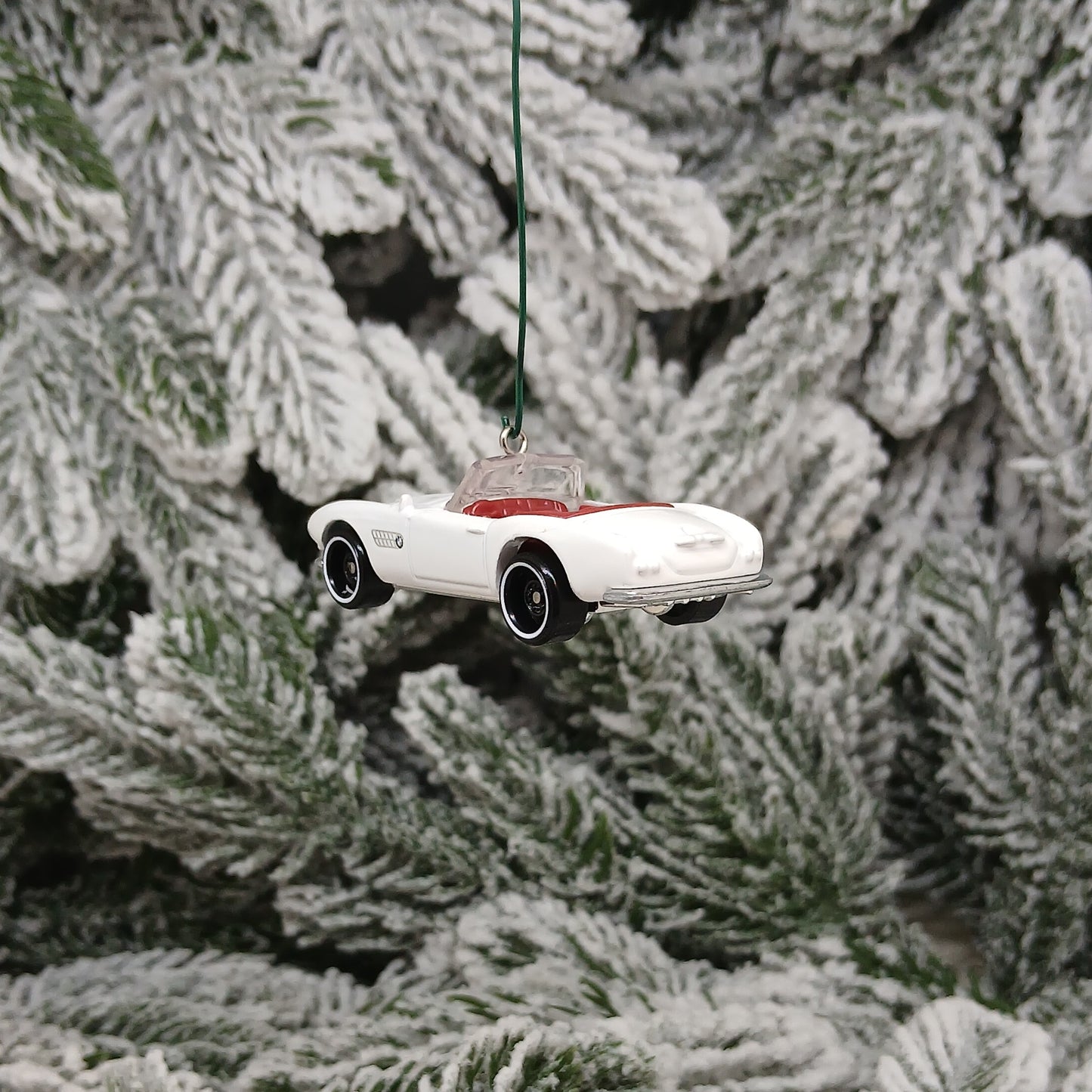 BMW 507 Ornament Christmas Gift Idea Unique Car Xmas Tree Decoration 1956 1957 1958 1959 White