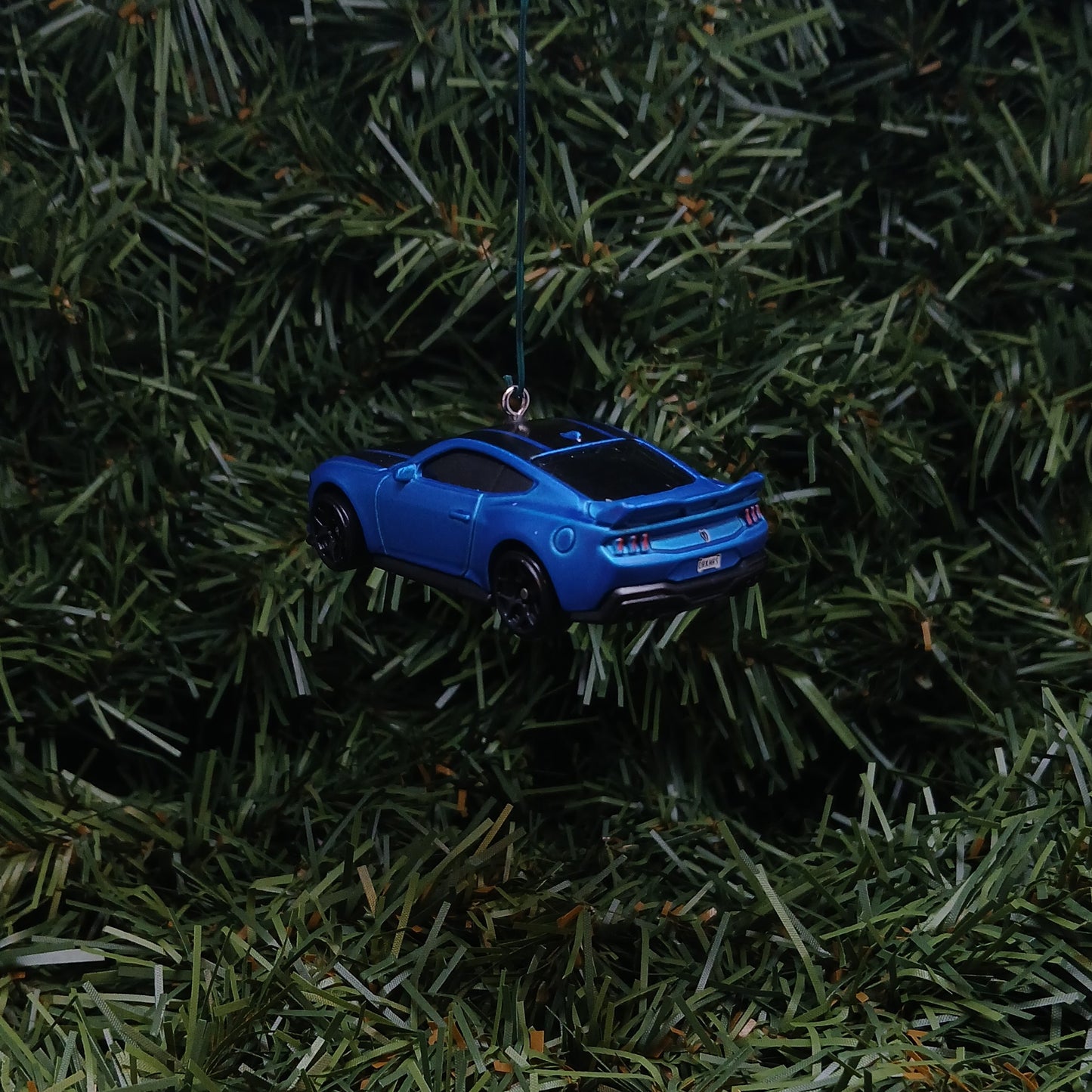 Ford Mustang Dark Horse Ornament Christmas Gift 2024-2026 Unique Xmas Tree Decoration Blue