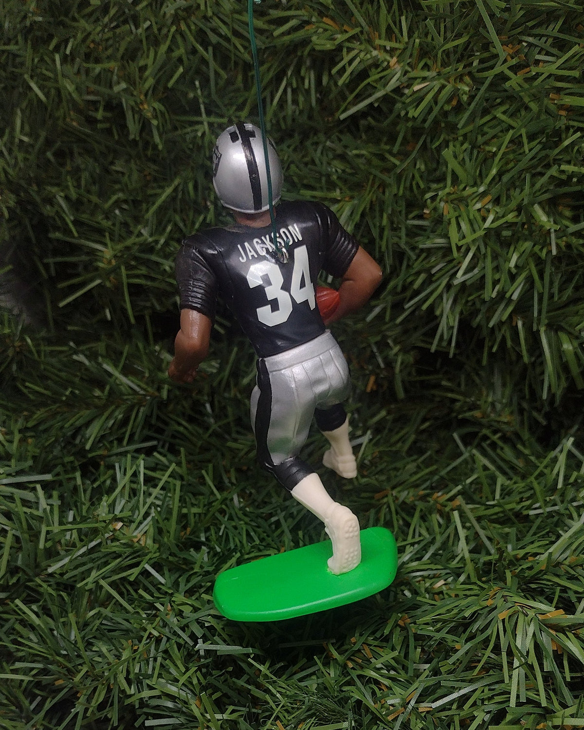 OAKLAND/Los Angeles RAIDERS Ornament Bo Jackson Christmas Gift NFL Figure Las Vegas