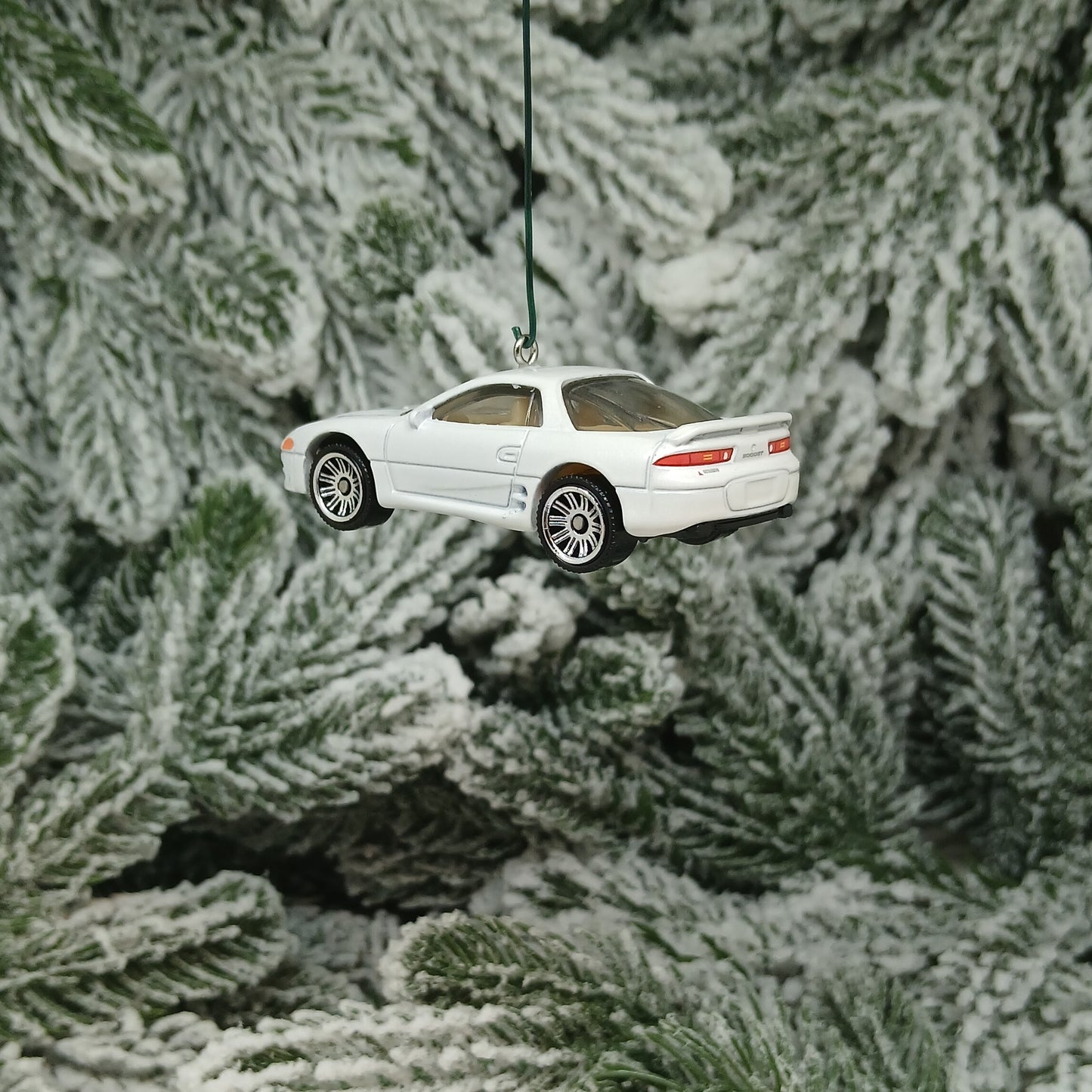 Mitsubishi 3000GT Christmas Ornament Gift Idea Unique Xmas Tree Decoration White 1994 1995 1996 1997