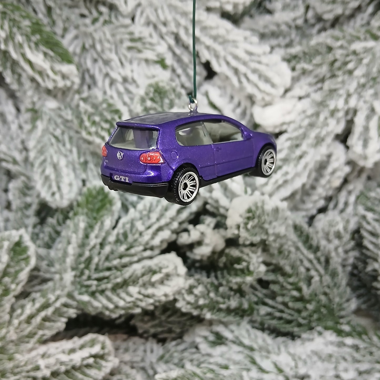 VW Golf GTI Ornament Christmas Gift Idea Volkswagen Xmas Tree Decoration Purple Licensed