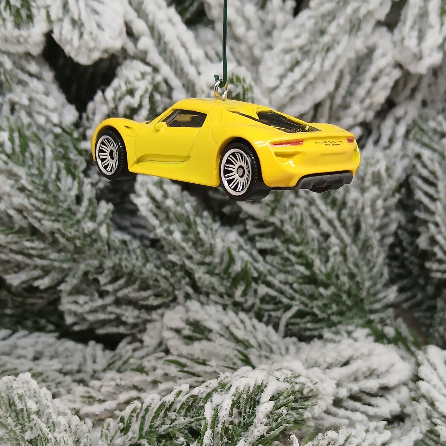 PORSCHE 918 Spyder Ornament Christmas Gift Xmas Tree Decoration 2013 2014 2015 Silver Green Yellow
