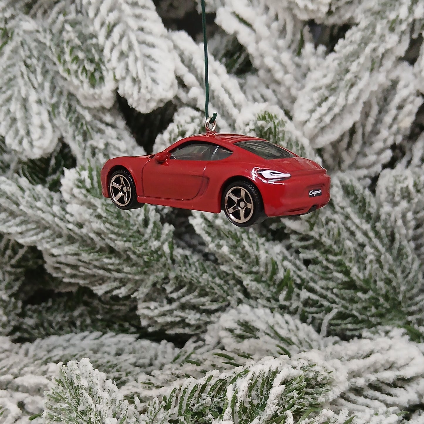 Porsche Cayman Ornament Christmas Tree Decoration Unique Gift Red