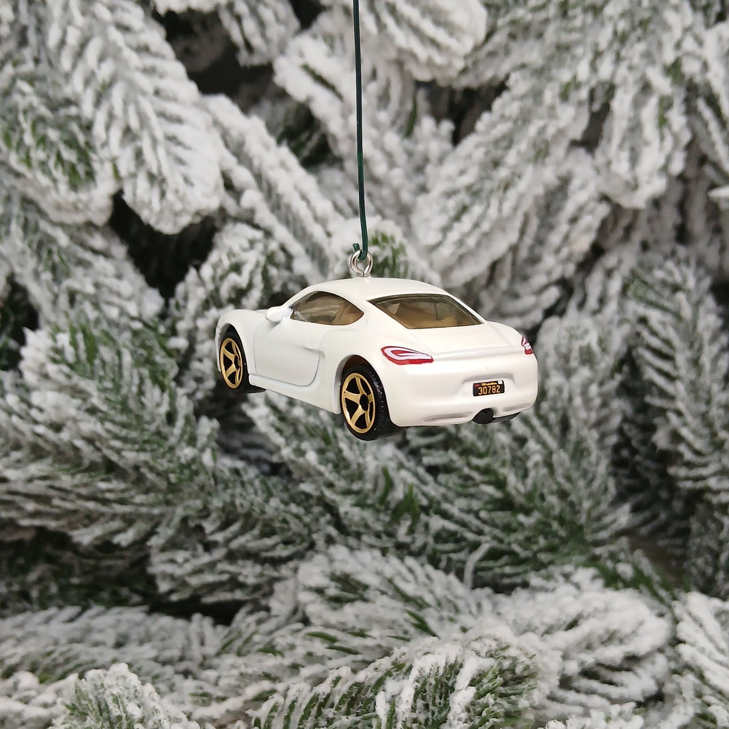 Porsche Cayman Ornament Christmas Tree Decoration Unique Gift 718 White
