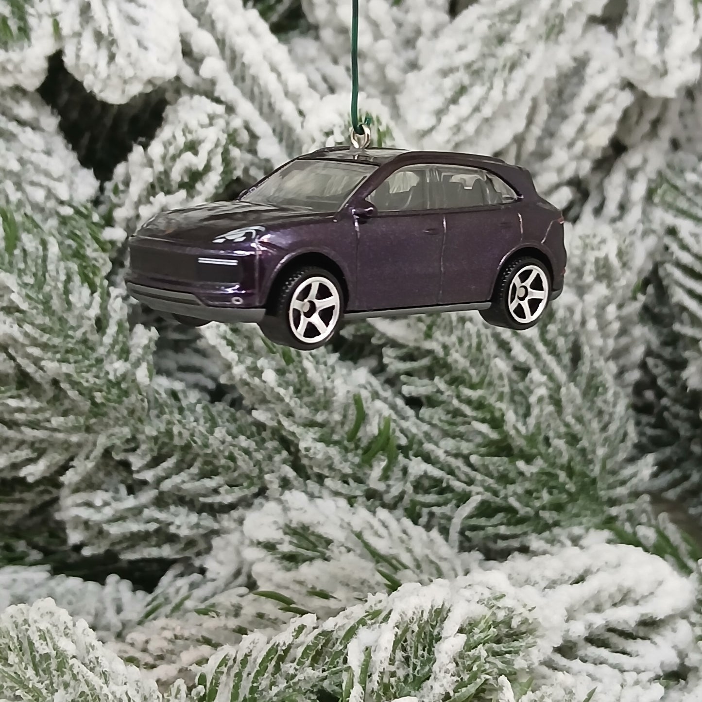 Porsche Cayenne Ornament Christmas Tree Decoration Unique Gift Idea Blue Purple