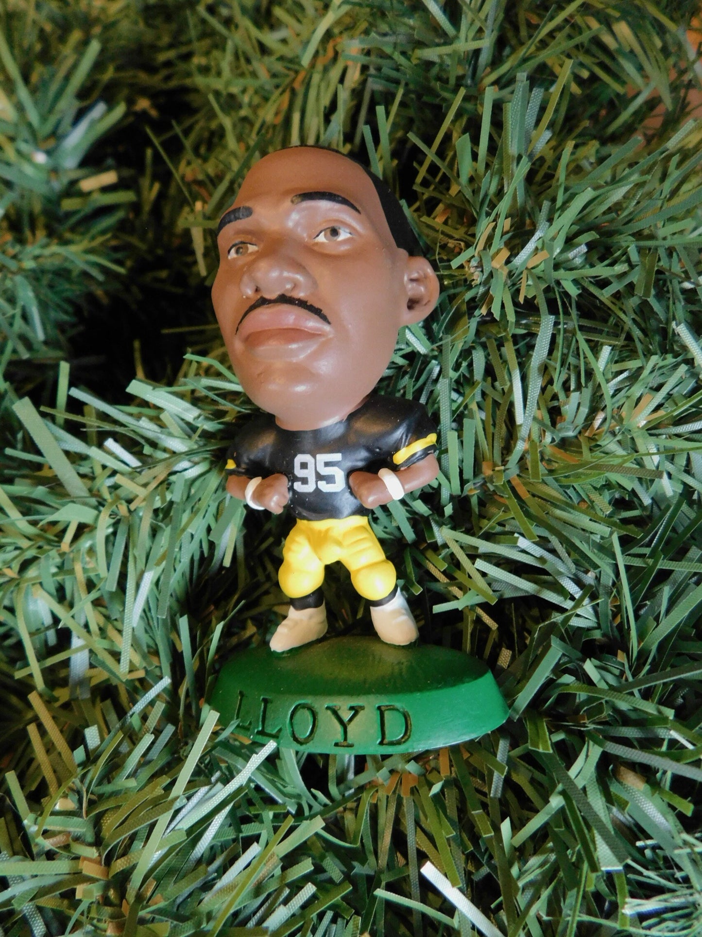 Greg Lloyd PITTSBURGH STEELERS Christmas tree ornament xmas nfl football figure unique gift idea