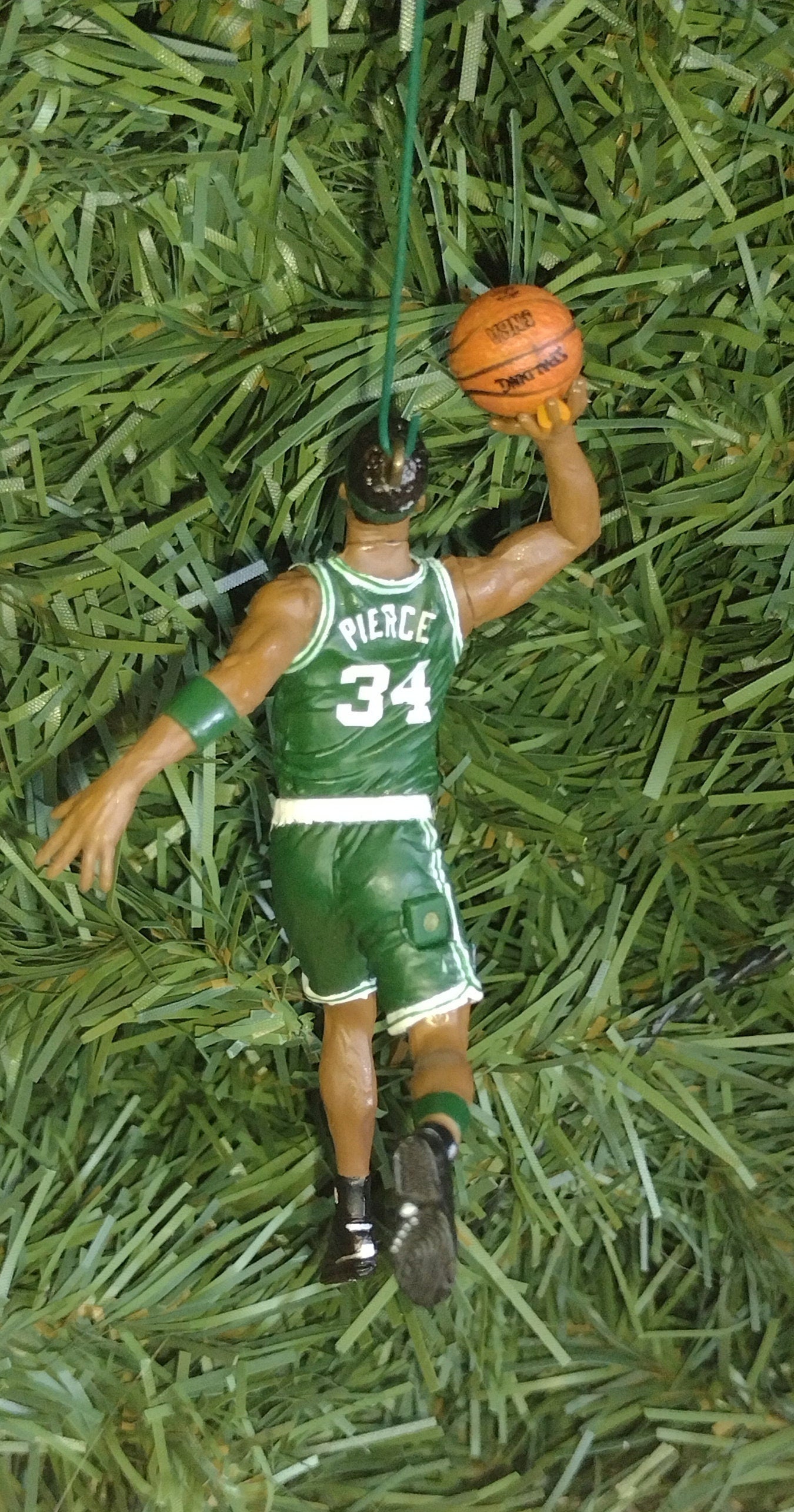 Boston Celtics Ornament Paul Pierce Christmas Gift Idea Unique Xmas Tree Decoration NBA Basketball Figure