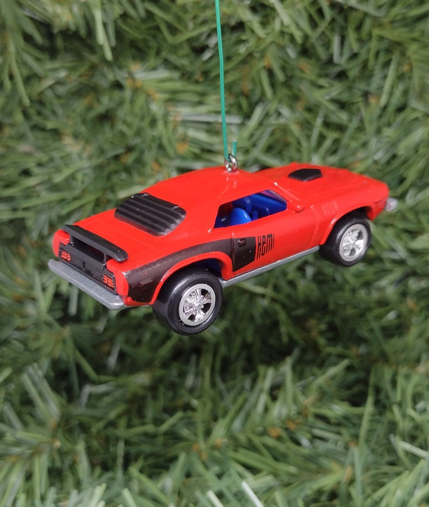 Plymouth Barracuda Ornament 1971 Hemi Cuda Mopar Christmas tree decoration fun automotive gift for car enthusiast or man cave tree
