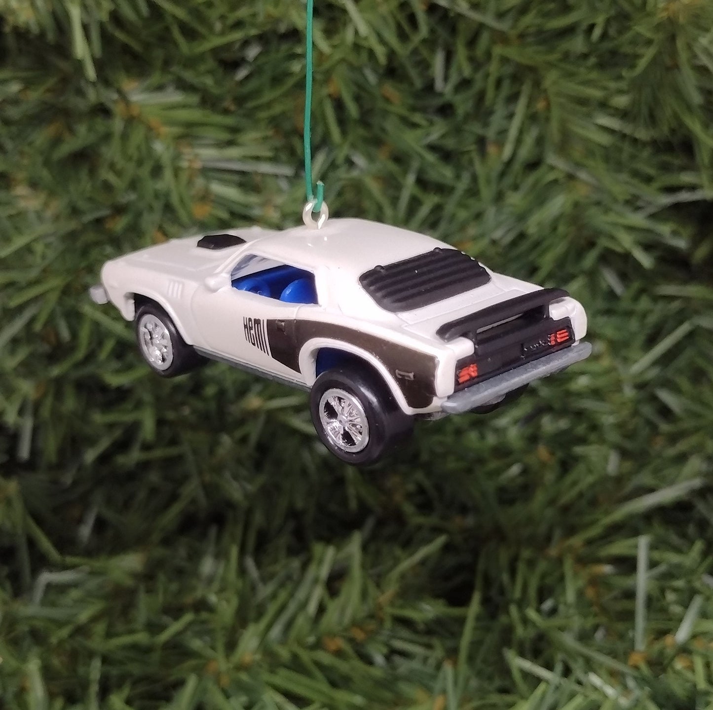 Plymouth Barracuda Ornament 1971 Hemi Cuda Christmas tree decoration fun Mopar automotive gift for car enthusiast or man cave tree