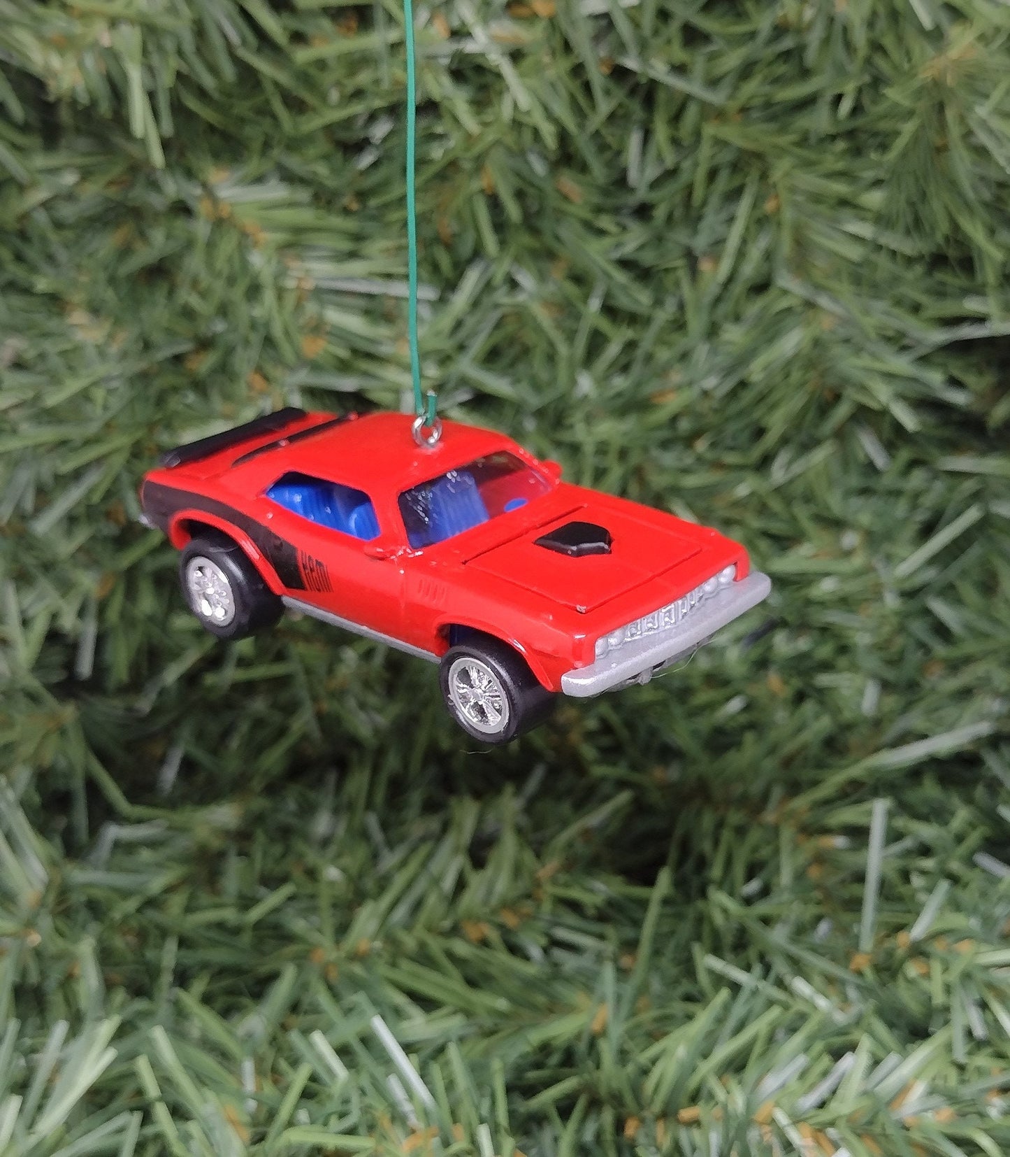 Plymouth Barracuda Ornament 1971 Hemi Cuda Mopar Christmas tree decoration fun automotive gift for car enthusiast or man cave tree