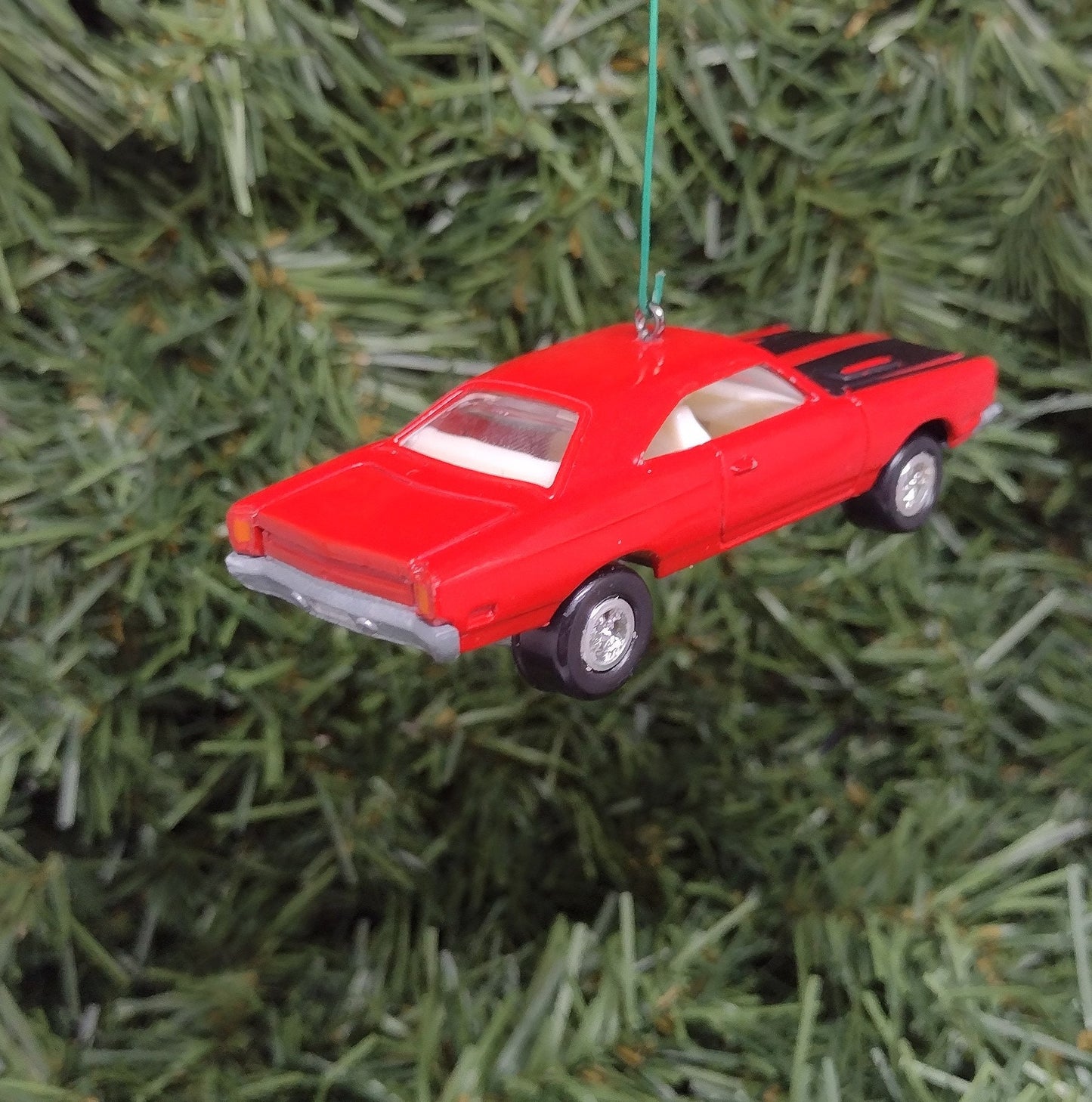 Plymouth Roadrunner Ornament 1969 Mopar Christmas tree decoration fun automotive gift for car enthusiast or man cave tree