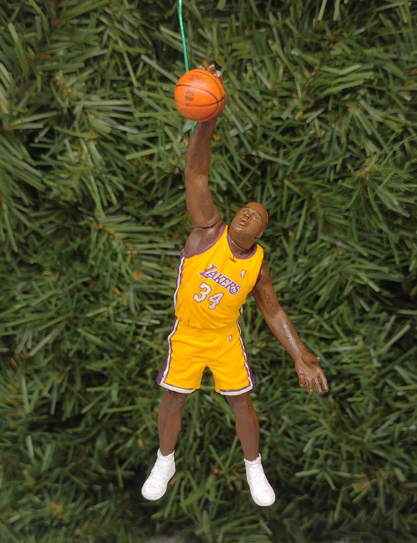 Shaquille O'Neal LOS ANGELES LAKERS Christmas ornament xmas tree nba basketball figure unique gift idea Shaq ornaments nba finals mvp