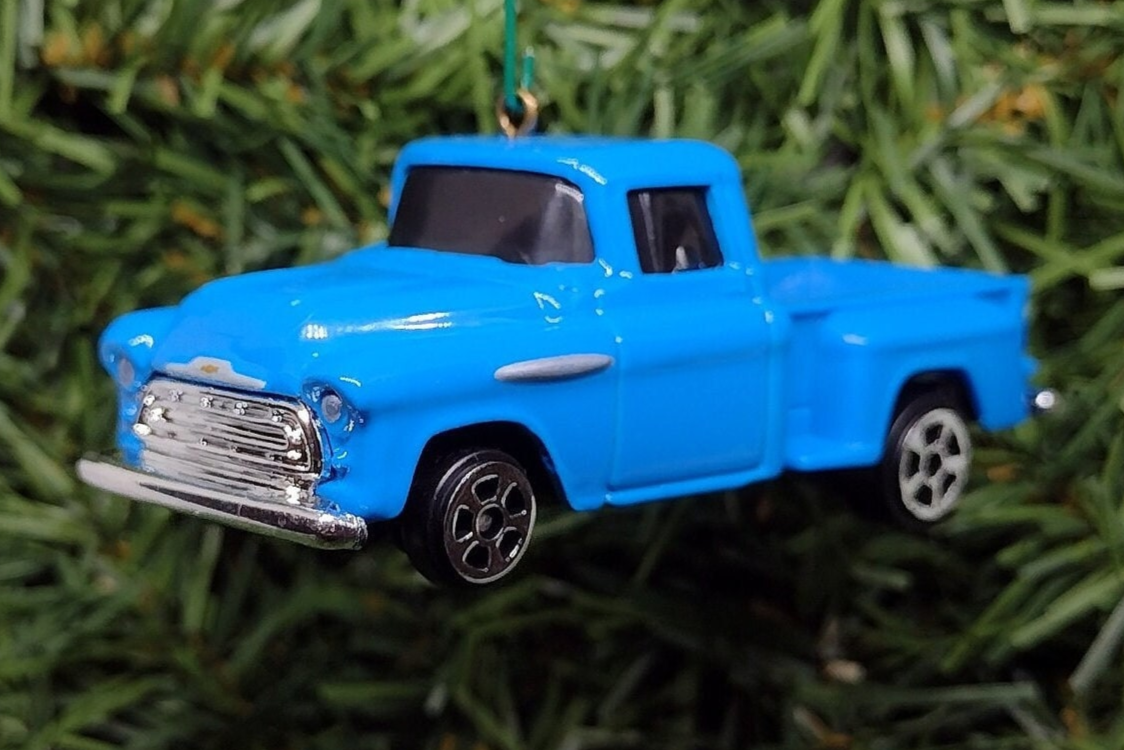 Chevy Truck Ornament 1957 Christmas Gift Idea fun automotive gift for car enthusiast or man cave tree Chevrolet Pickup