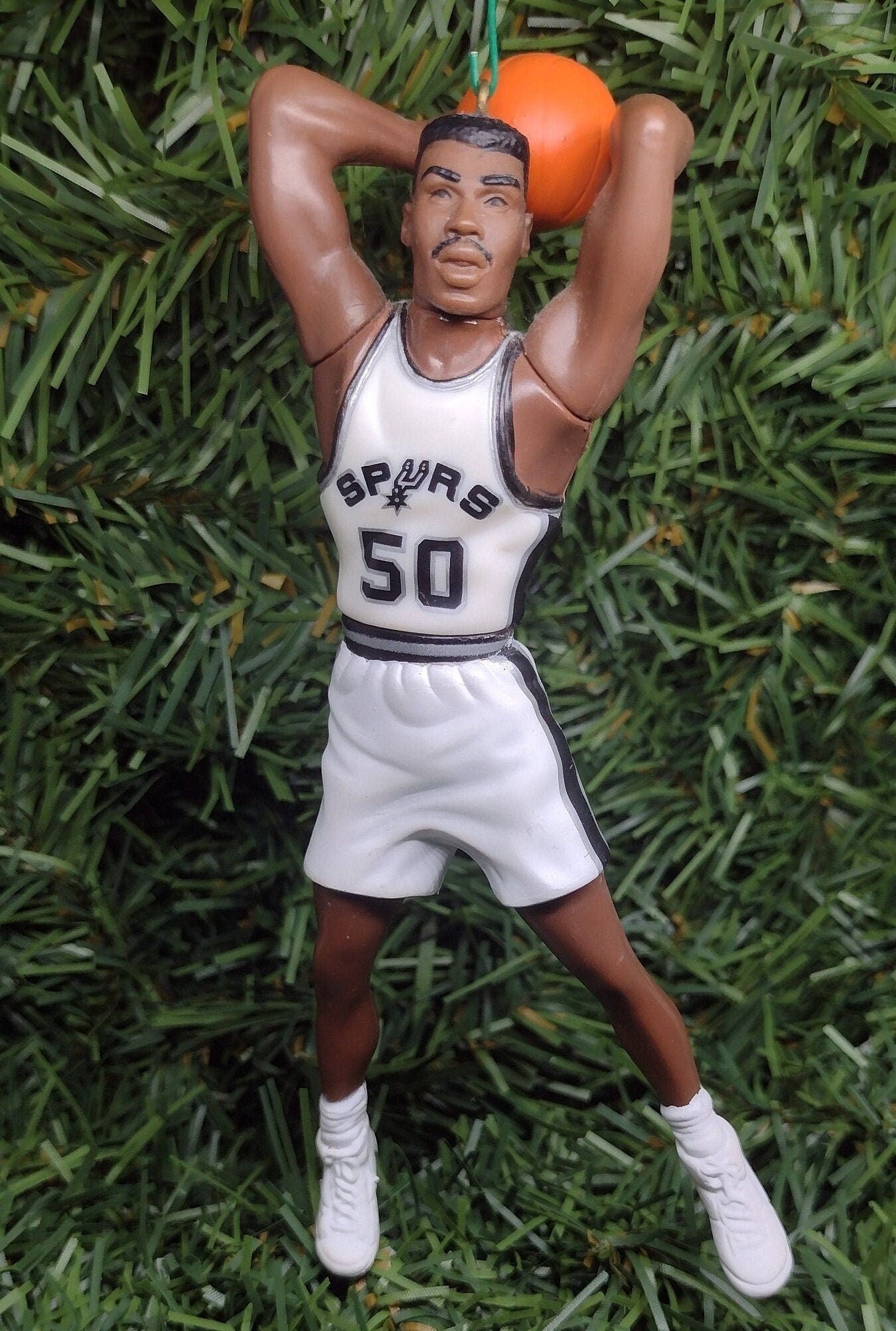 David Robinson SAN ANTONIO SPURS Christmas tree ornament xmas nba basketball figure unique gift idea spur ornaments