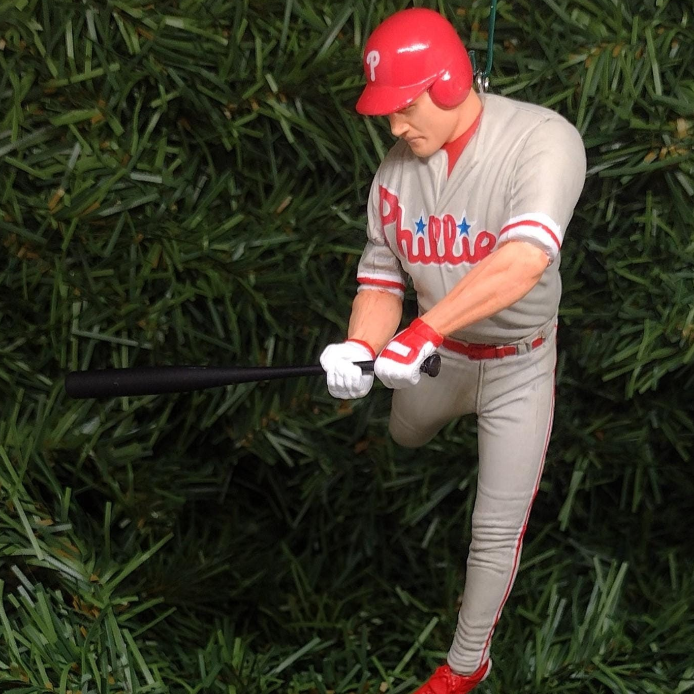PHILADELPHIA PHILLIES Ornament Pat Burrell Christmas Tree Decoration MLB Baseball Unique Xmas Gift Idea