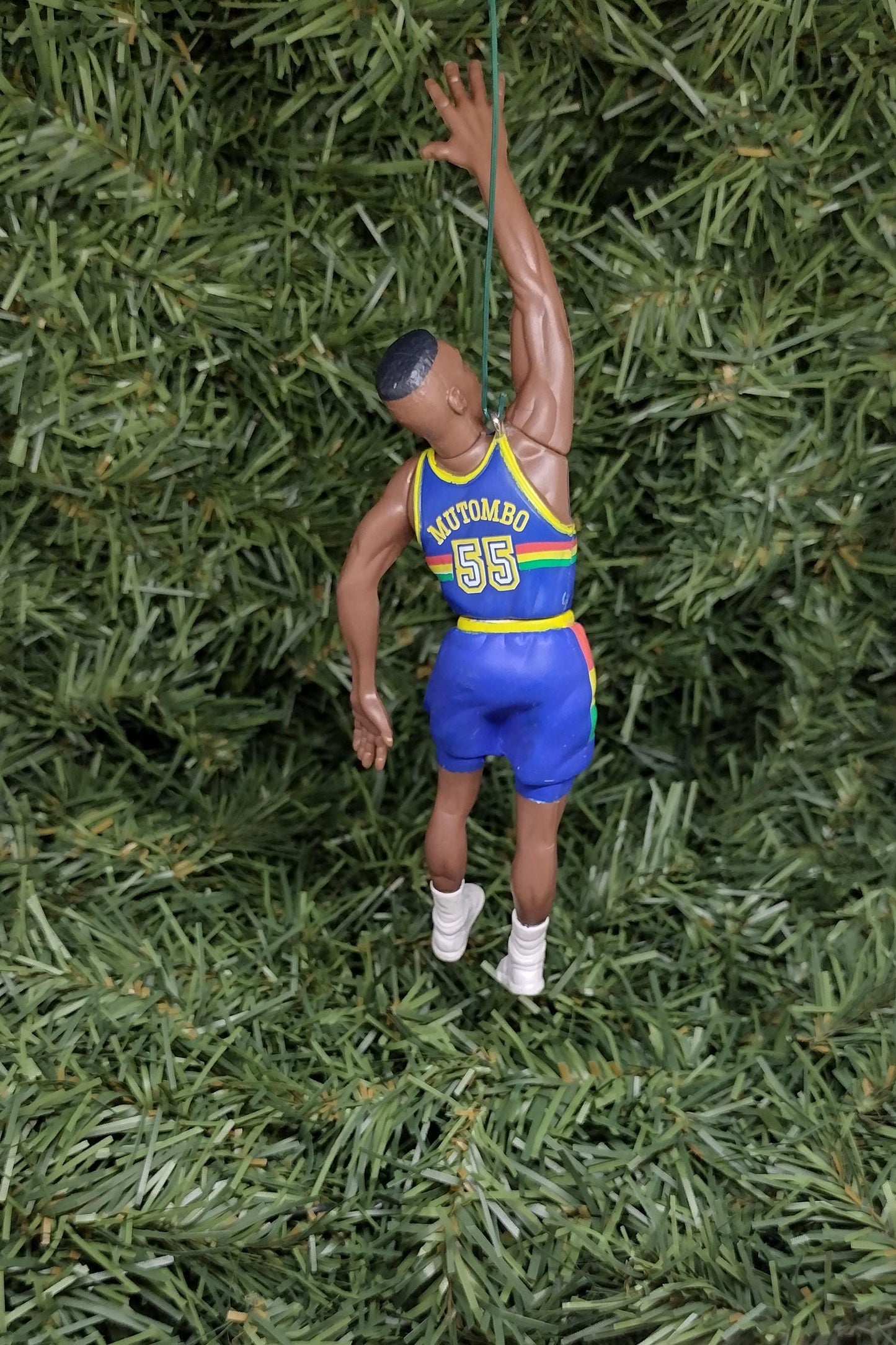 DENVER NUGGETS ornaments Christmas tree decoration Dikembe Mutombo/Antonio McDyess unique Xmas gift idea